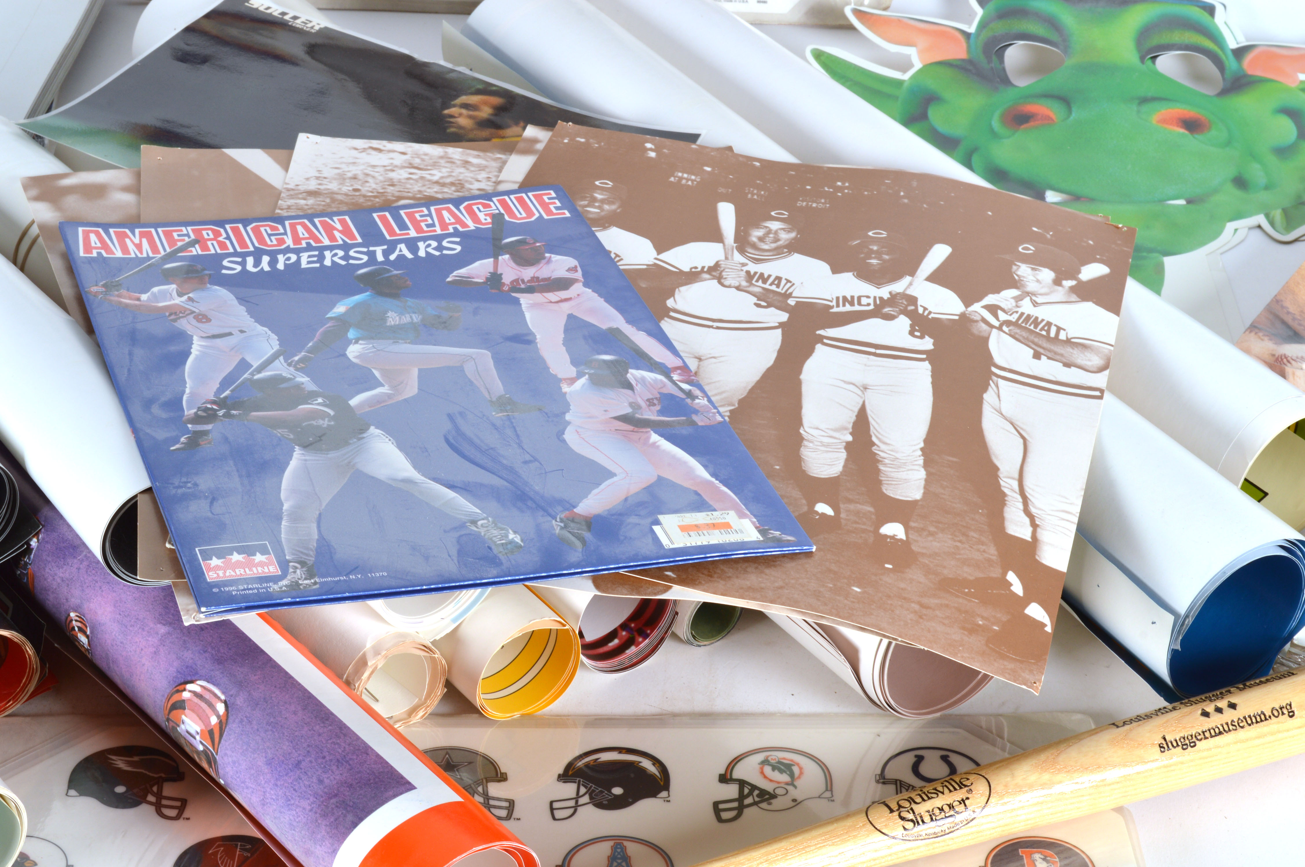 A Large Assortment of Sports Posters