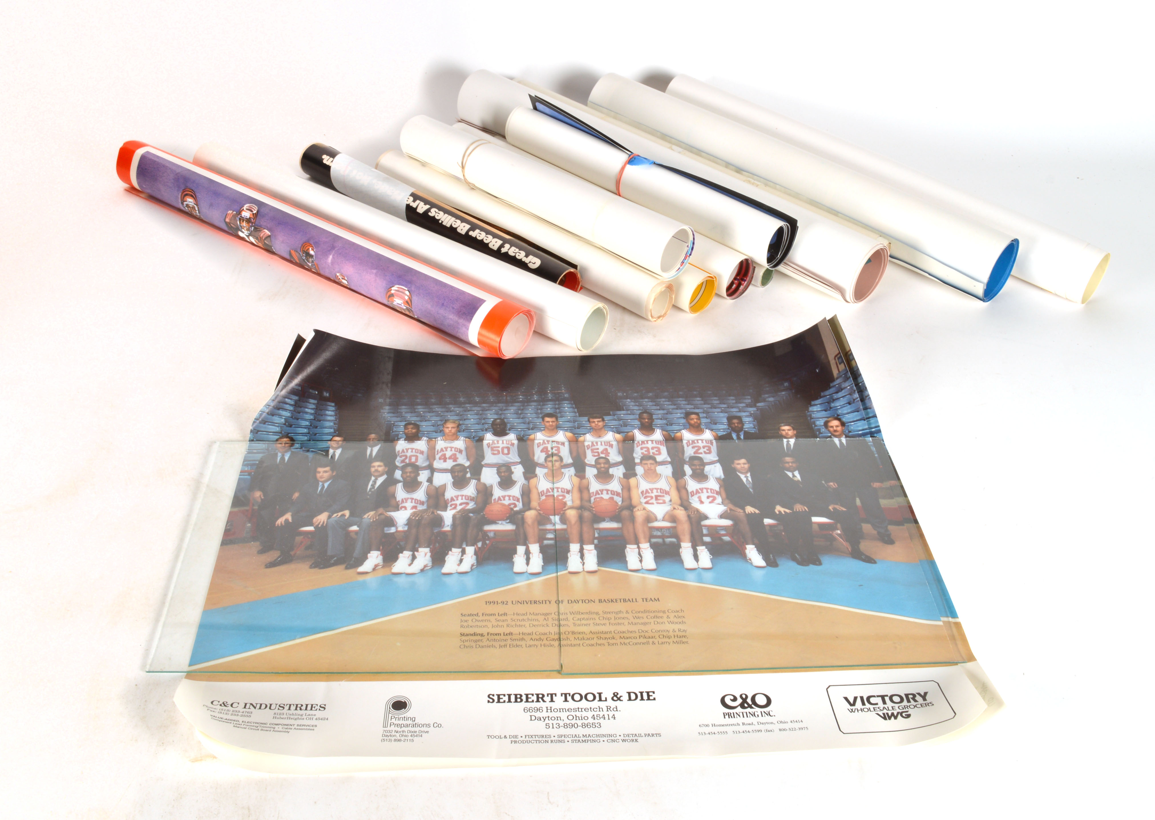 A Large Assortment of Sports Posters