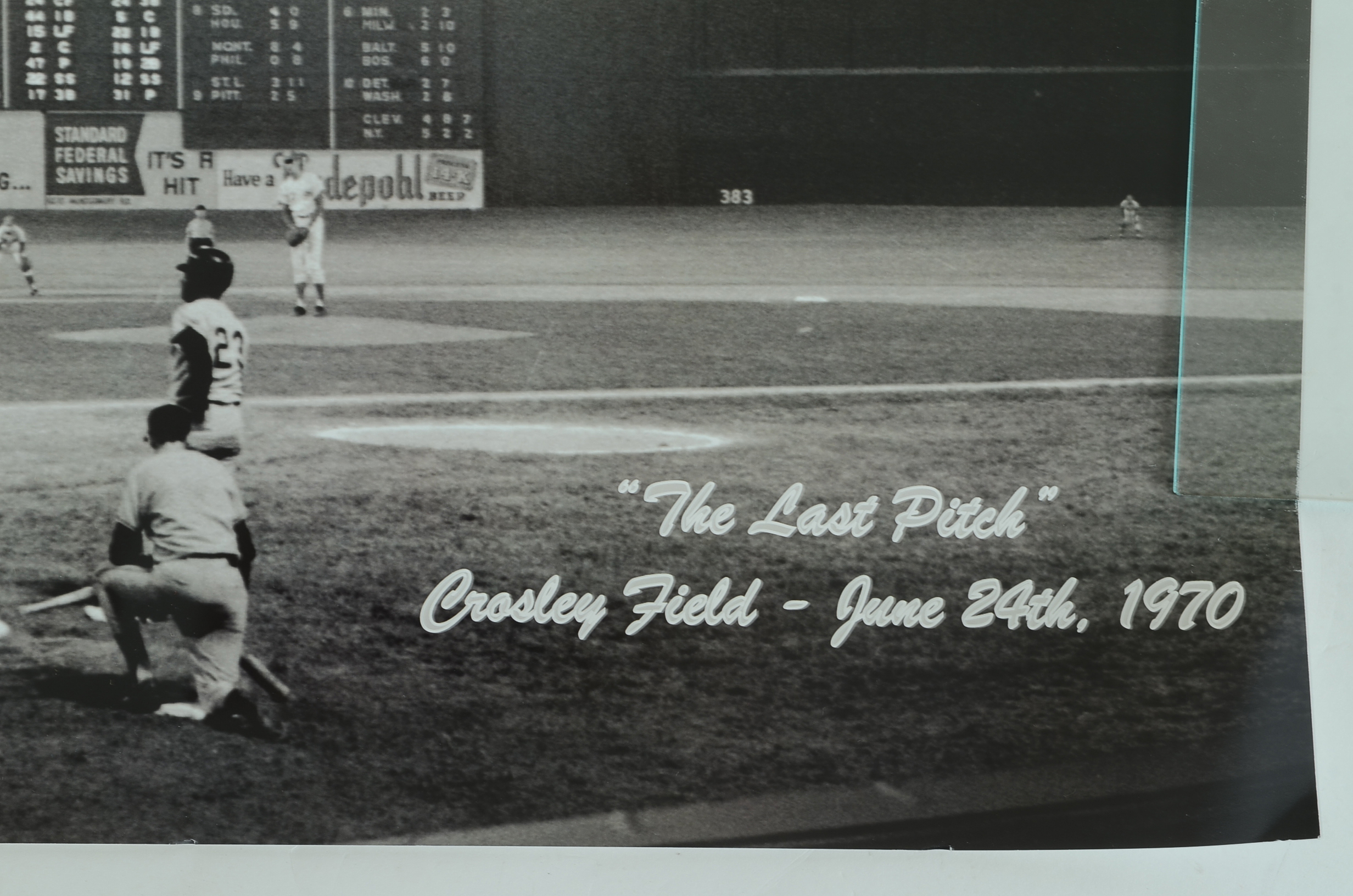 24 x 18 Crosley Field "Last Pitch" Photo