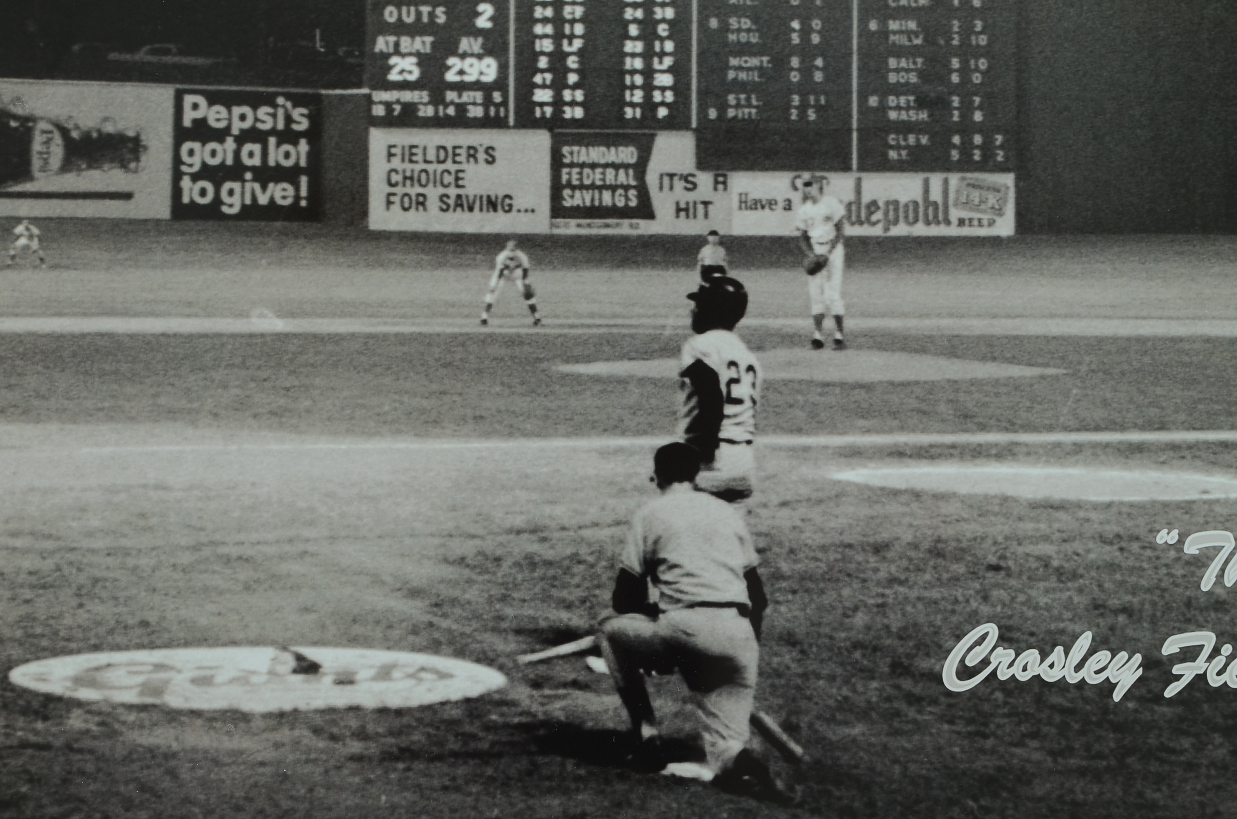 24 x 18 Crosley Field "Last Pitch" Photo