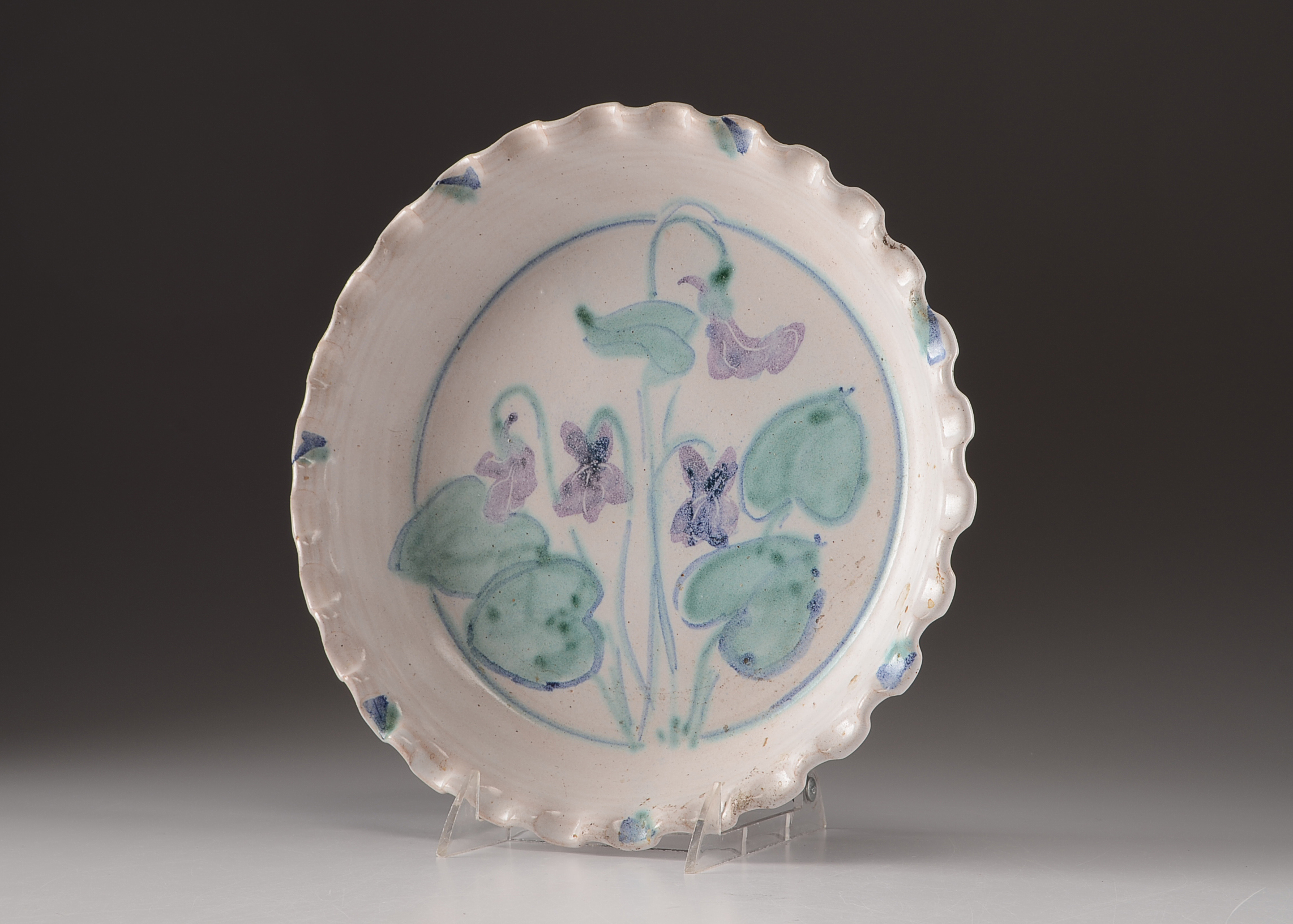 Marcia Cochran Artisan Pottery Pie Plate and Soap Dispenser