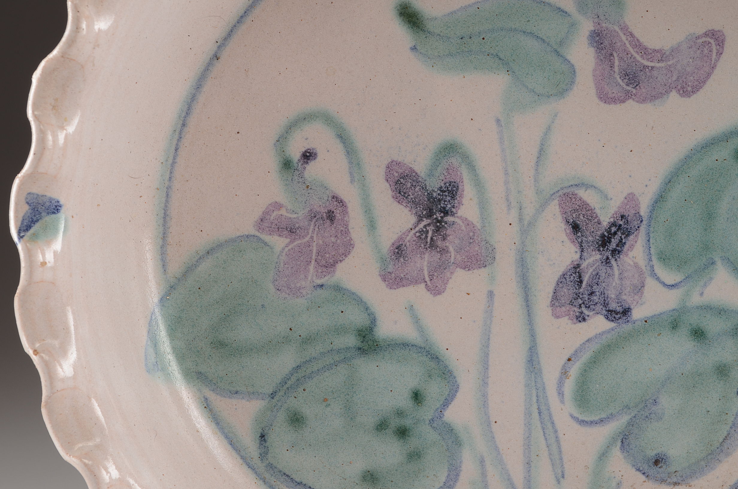 Marcia Cochran Artisan Pottery Pie Plate and Soap Dispenser