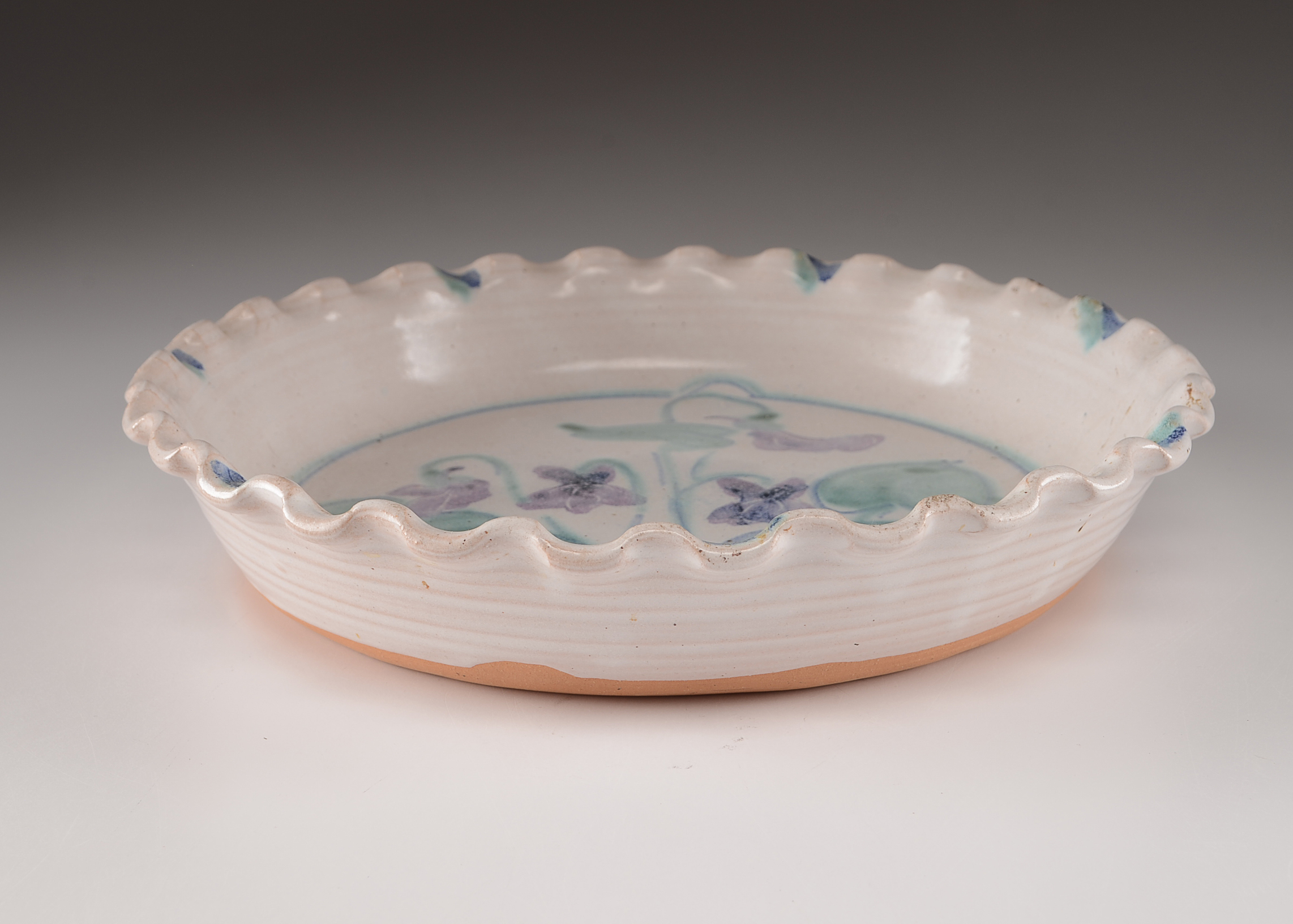 Marcia Cochran Artisan Pottery Pie Plate and Soap Dispenser