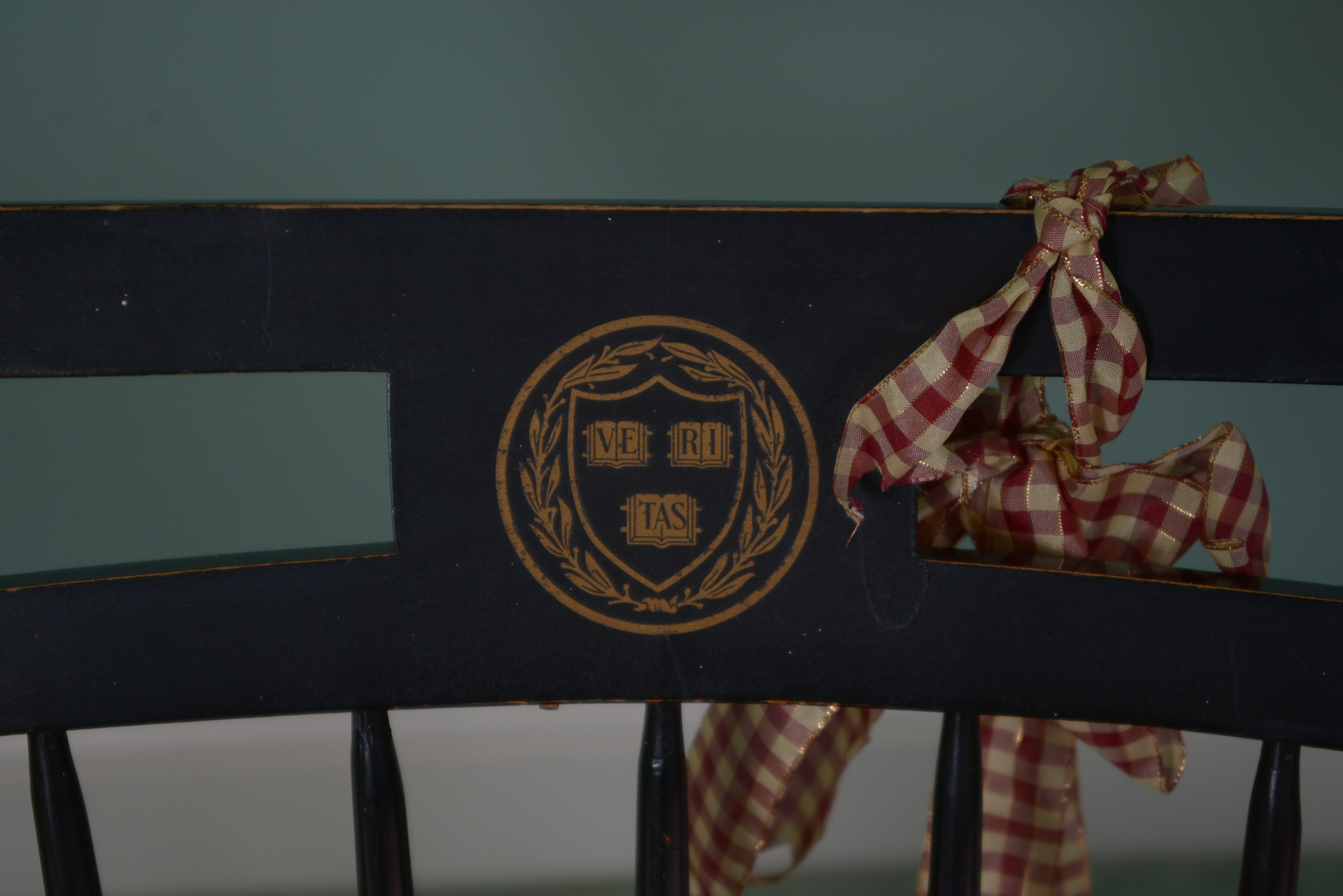 Harvard University Maple and Black Lacquer Boardroom Chair