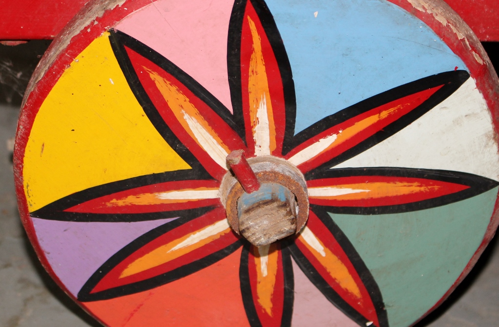 Vintage Red Toy Cart