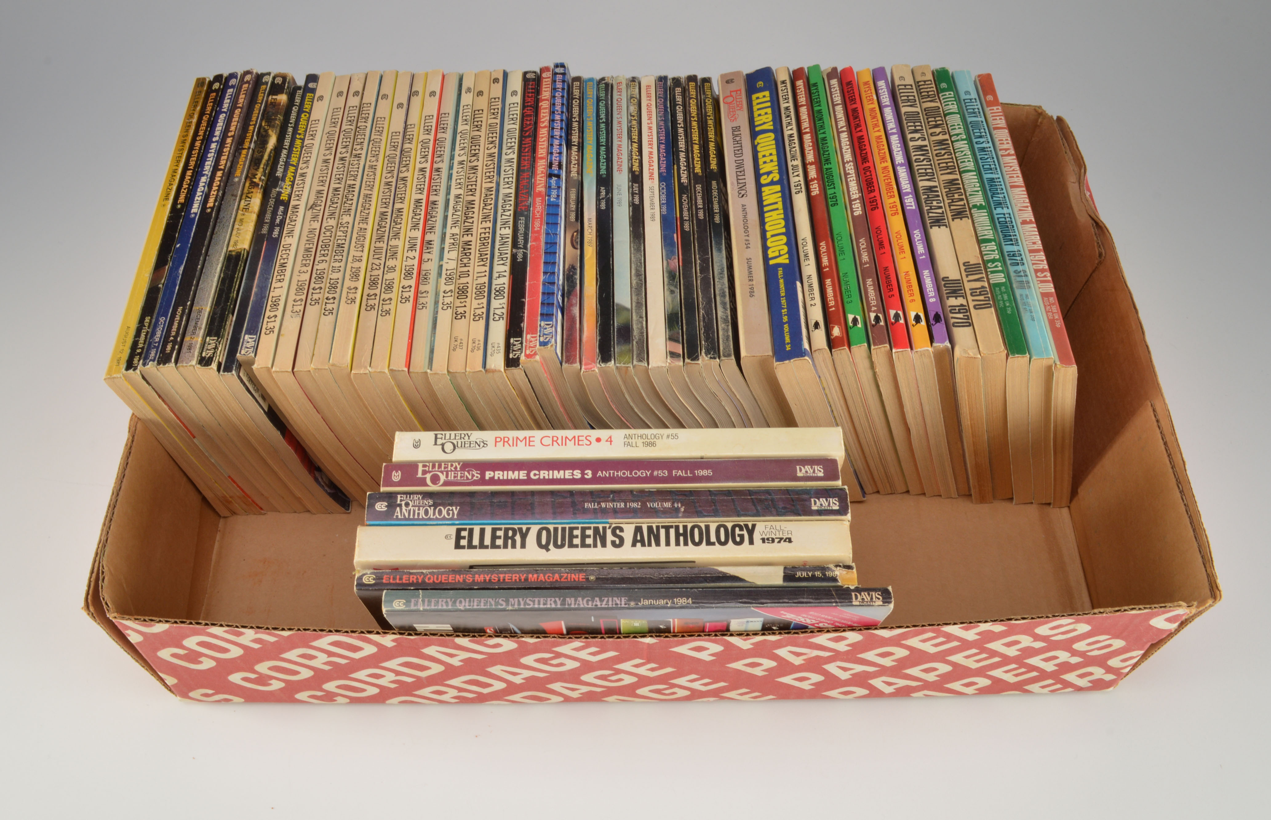 A Large Assortment of Vintage Ellery Queen's Mystery Magazines 