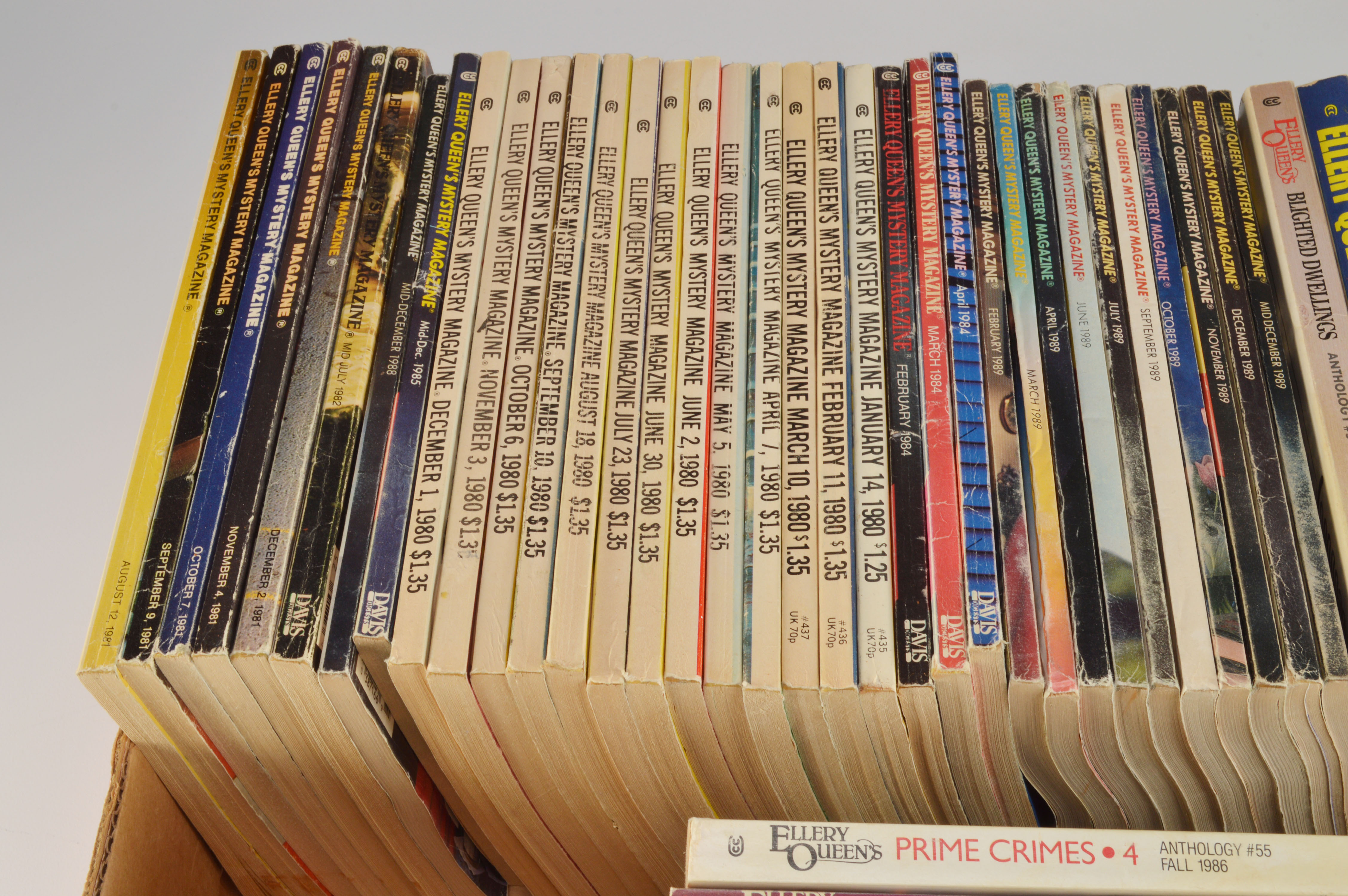 A Large Assortment of Vintage Ellery Queen's Mystery Magazines 