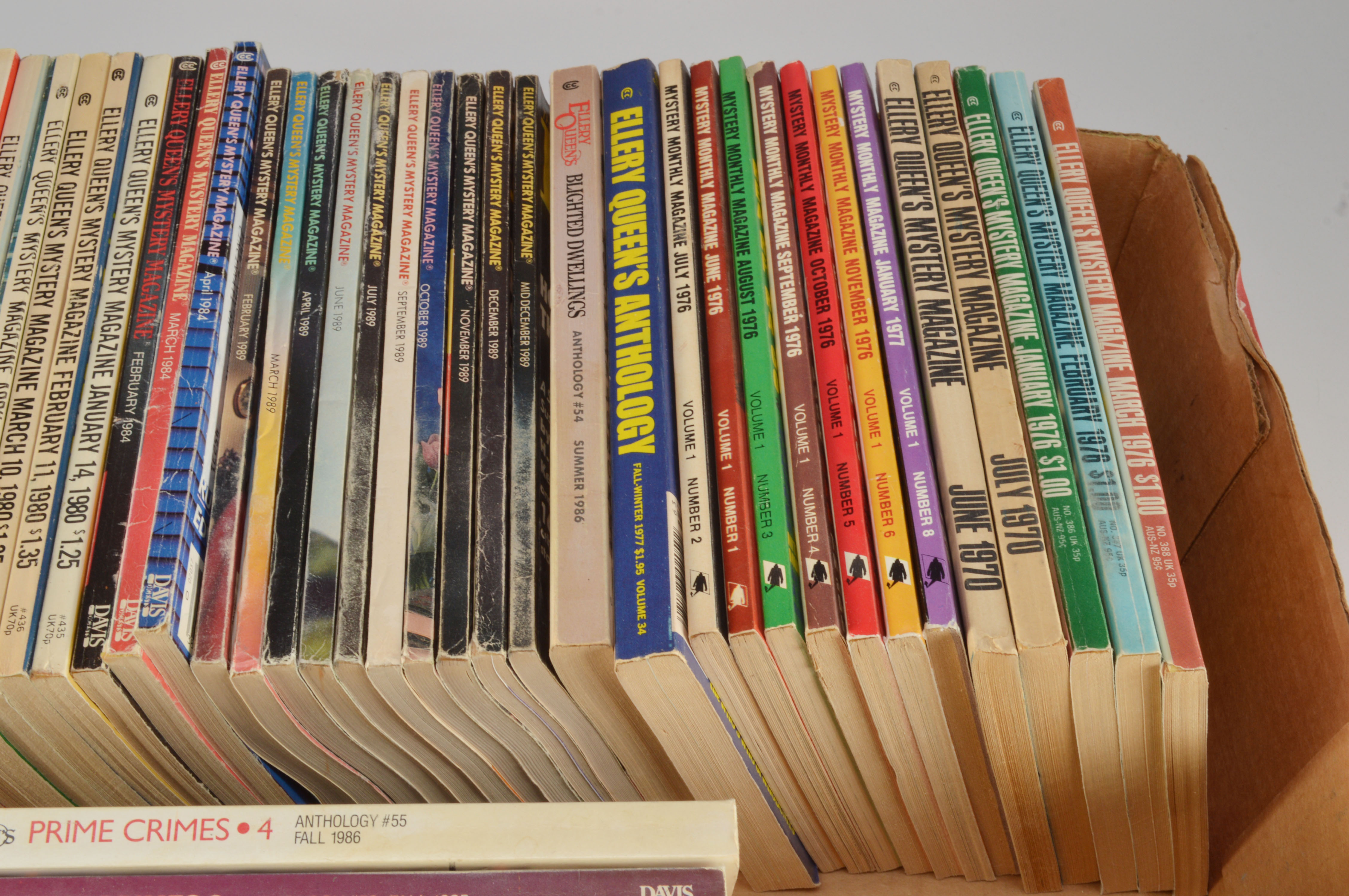 A Large Assortment of Vintage Ellery Queen's Mystery Magazines 