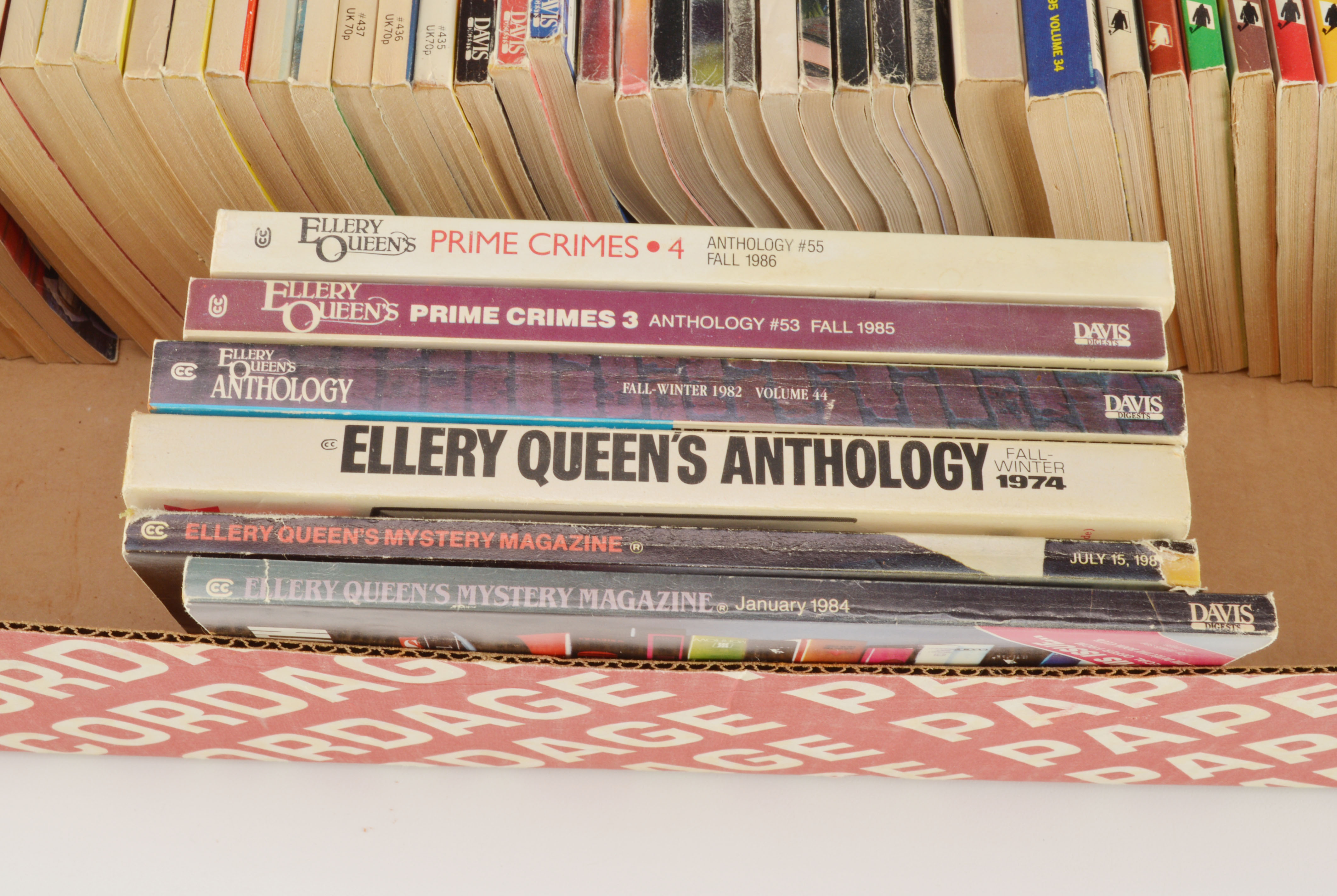 A Large Assortment of Vintage Ellery Queen's Mystery Magazines 