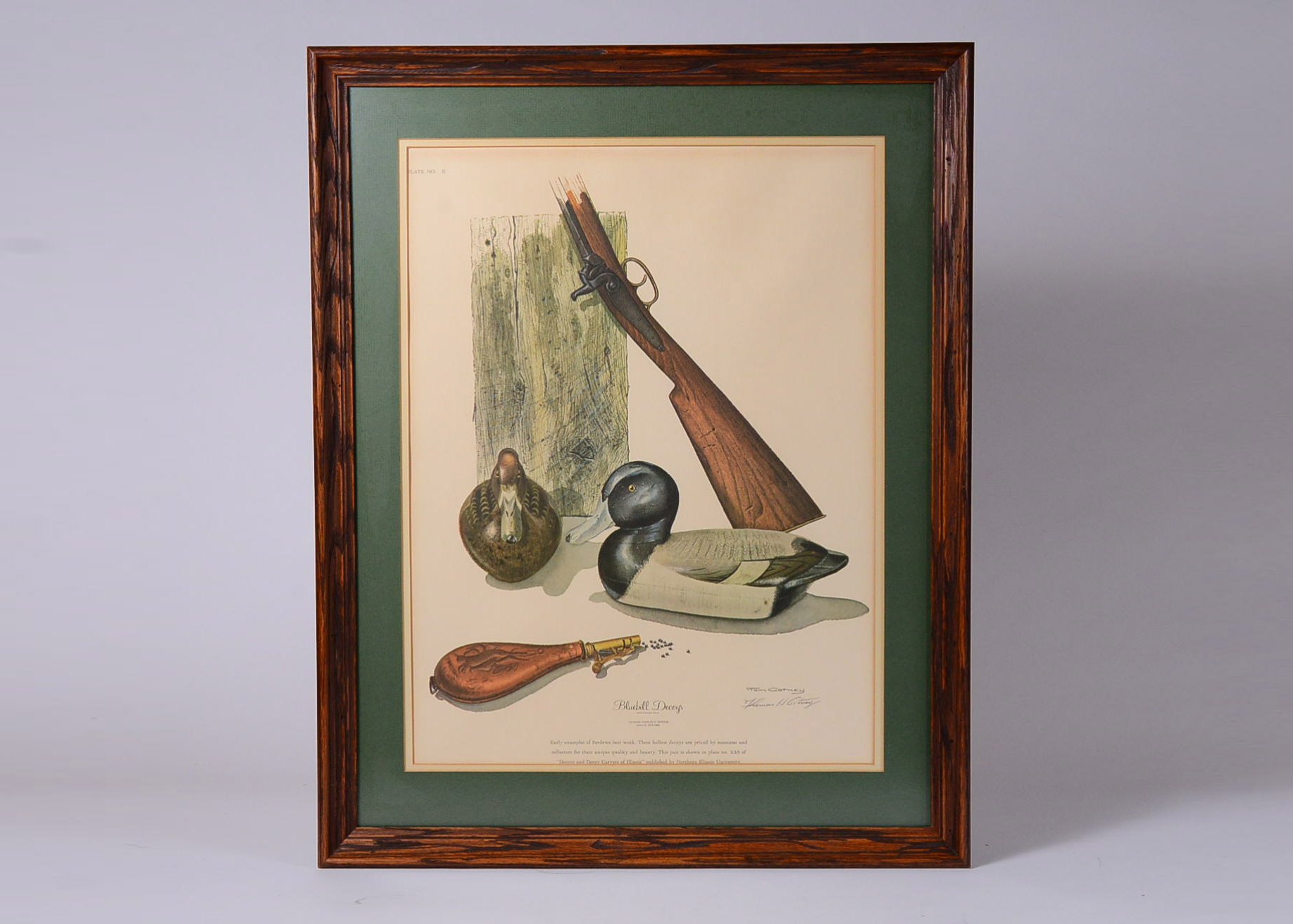 Framed Print by Thomas Cotney Titled "Bluebill Decoys"