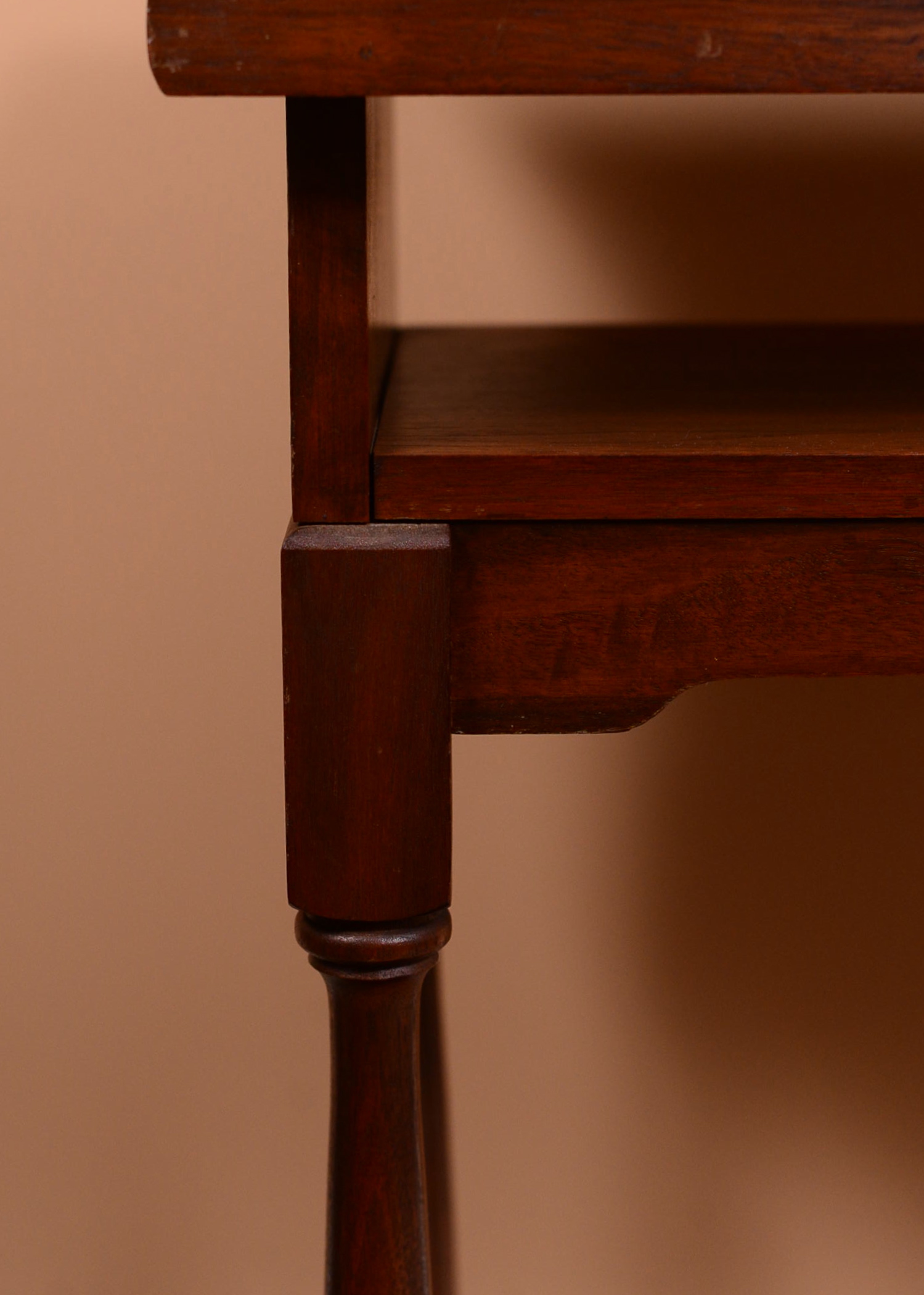 Antique Walnut Book Stand with 1934 Webster's Dictionary