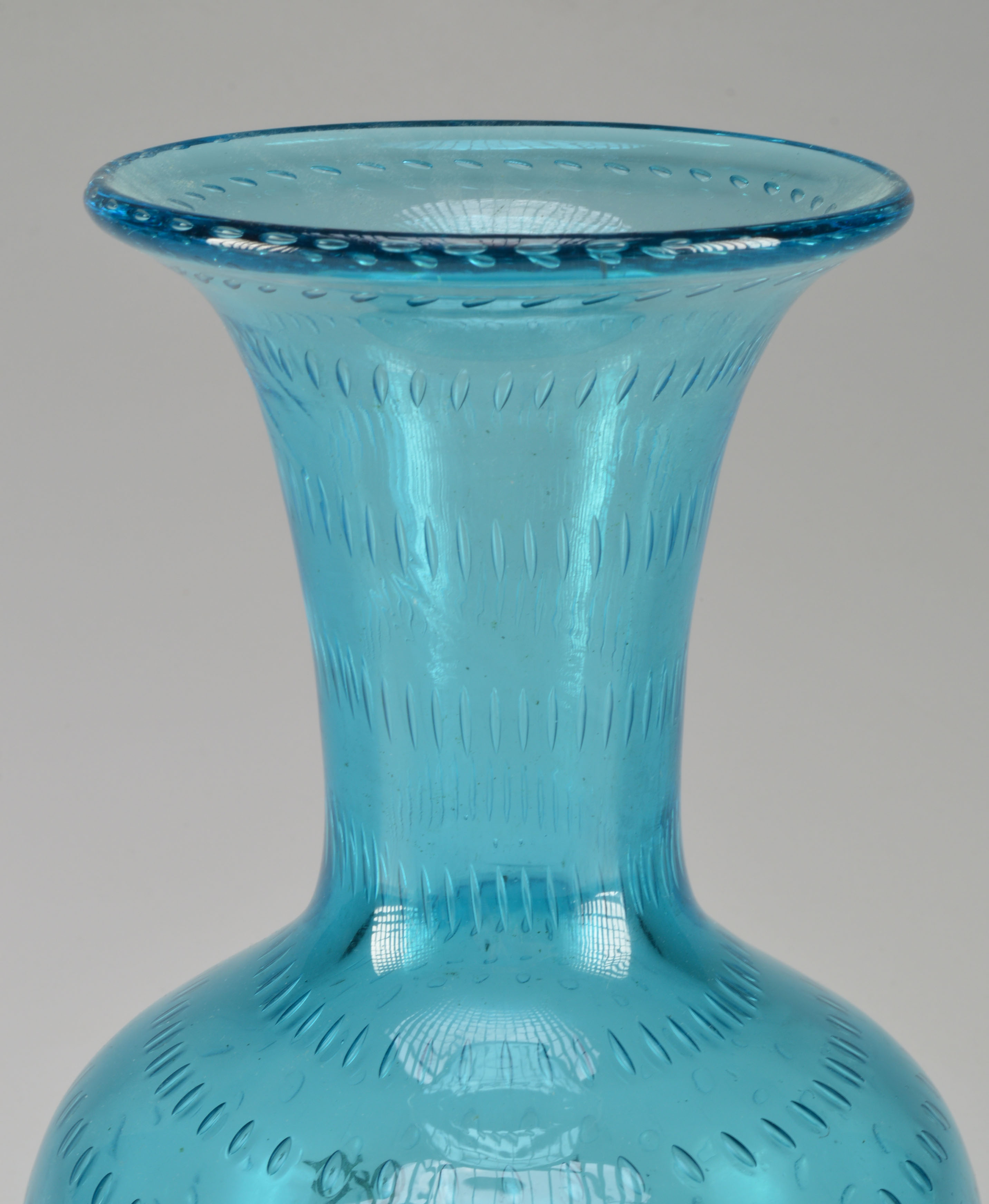 A Hand Blown Decorative Glass Vase