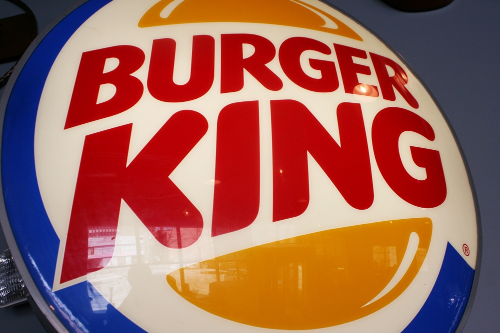 Lighted Burger King Sign
