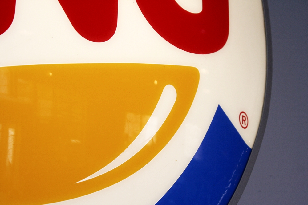 Lighted Burger King Sign