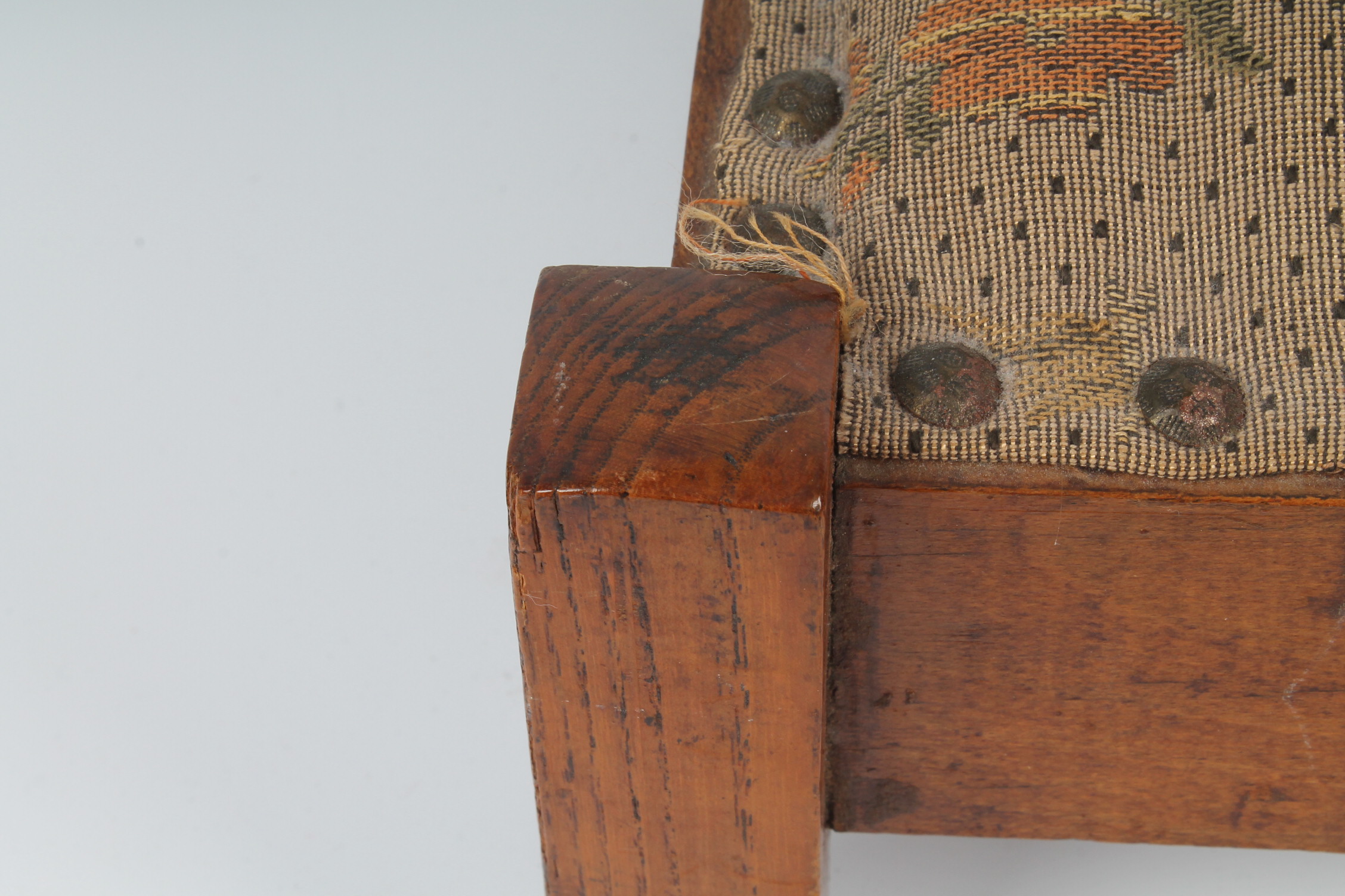 Near Antique Mission Oak Footstool