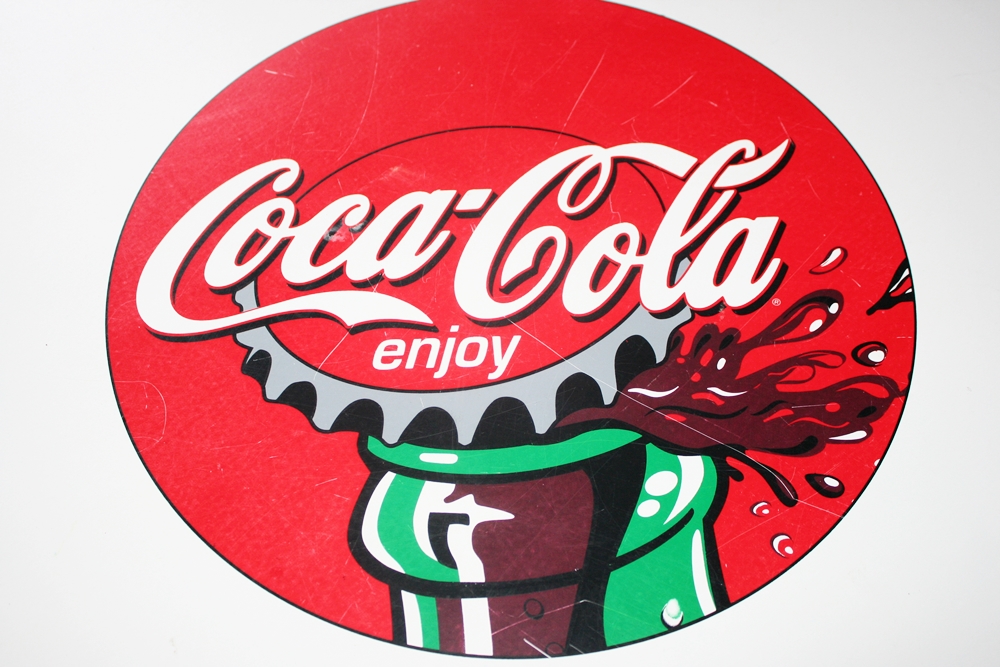 Coca-Cola Soda Table and Four Chairs