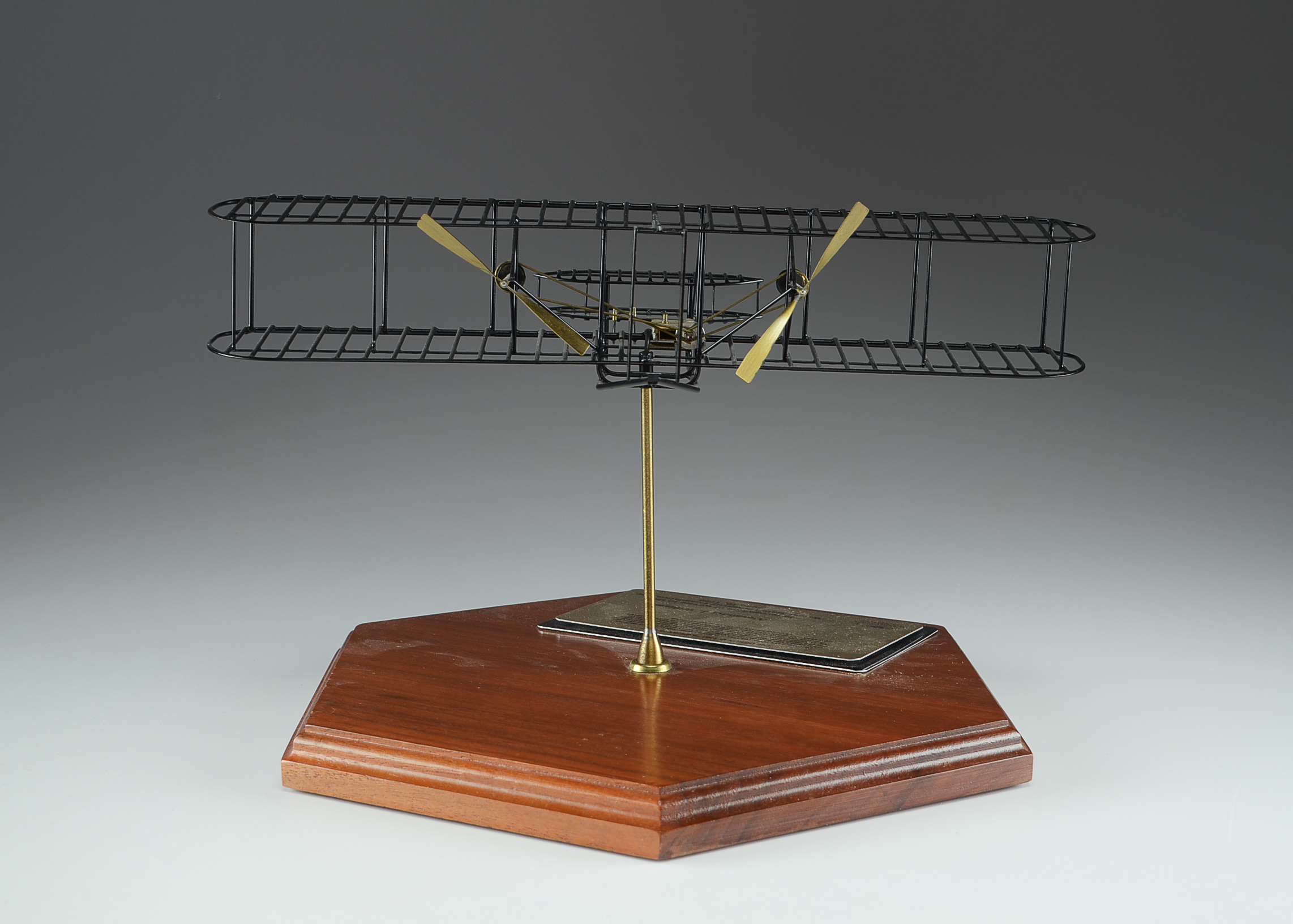 Mounted Wire Model of The Wright Brothers Flyer