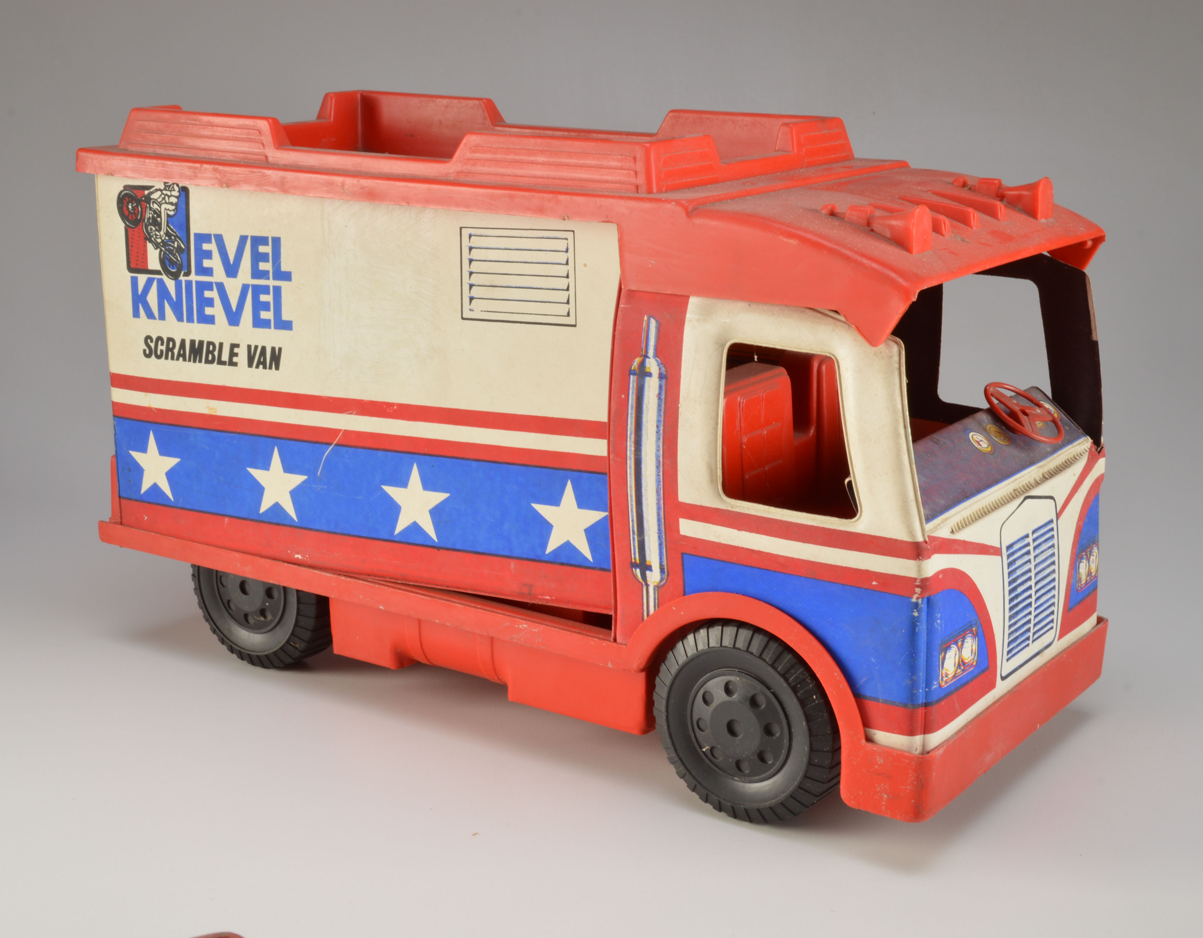 Vintage Eval Knievel and Other Toy Cars