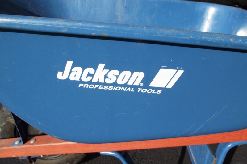 A Jackson Professional Tools Wheelbarrow and Vintage Tools