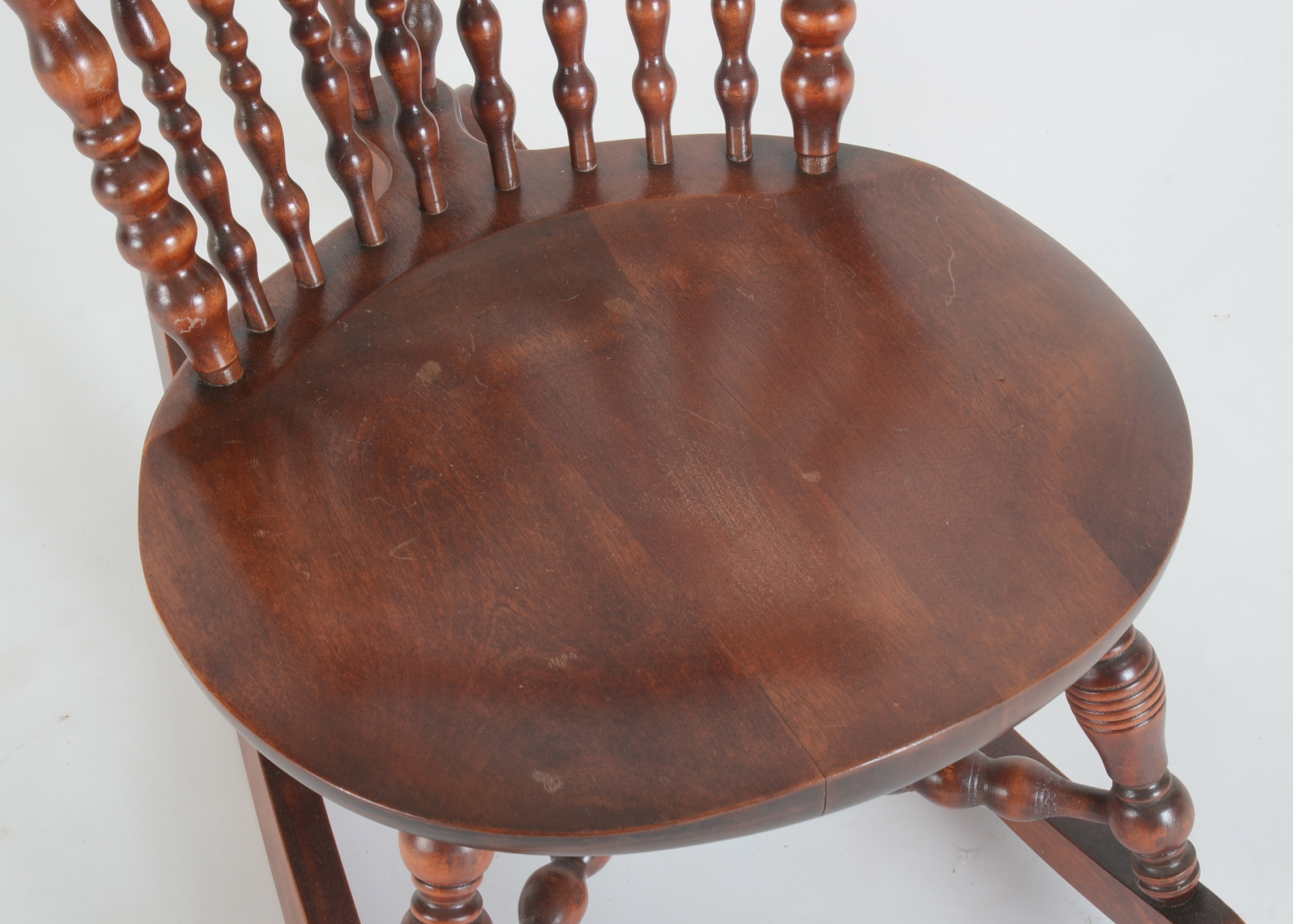 Antique Rocking Chair with Cherry Finish