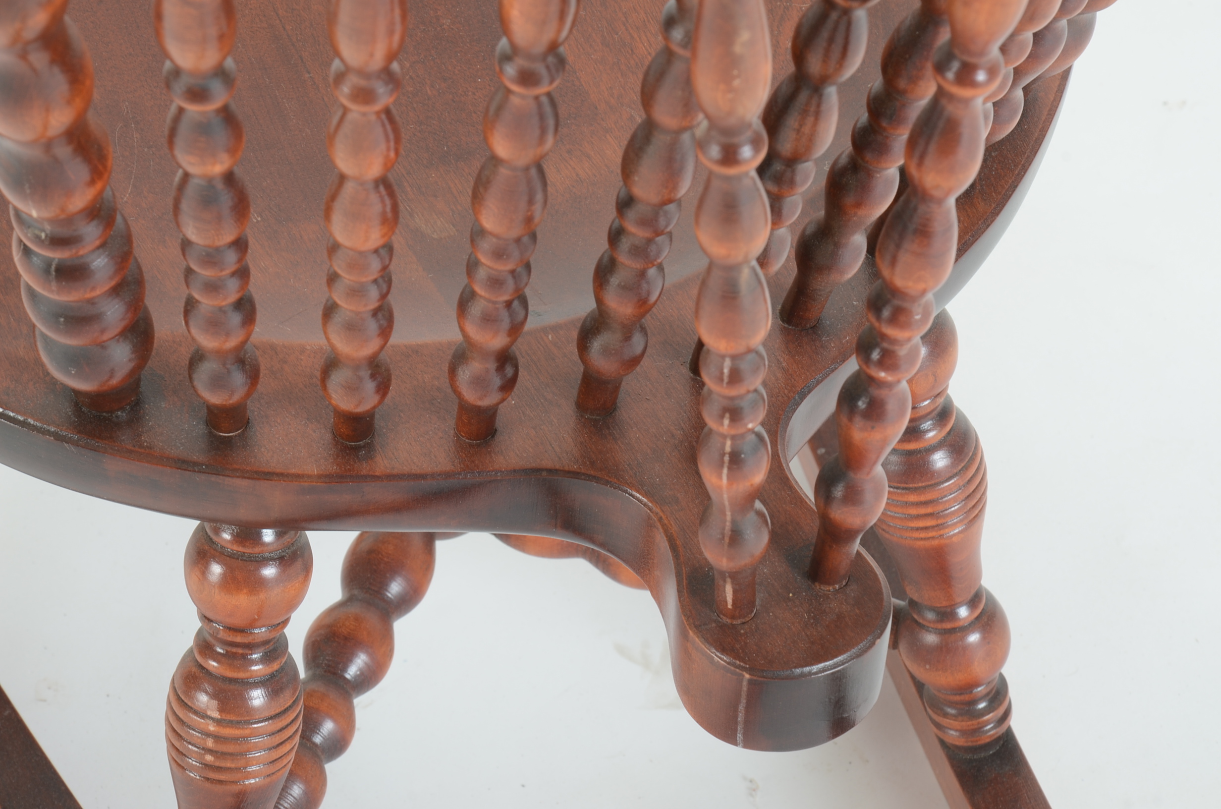 Antique Rocking Chair with Cherry Finish