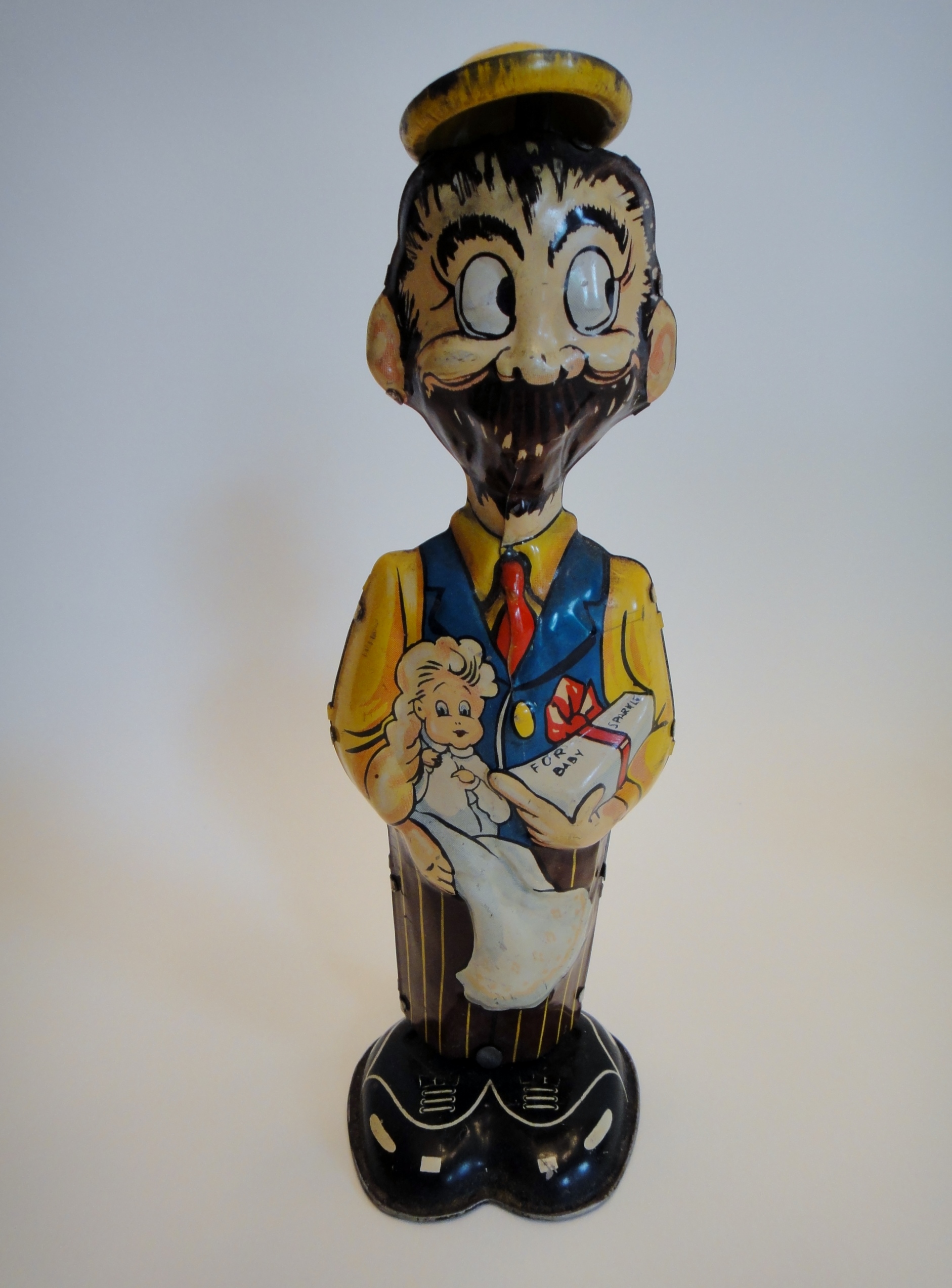 Vintage 1947's MARX Toys Mechanical "B O Plenty" Tin Toy