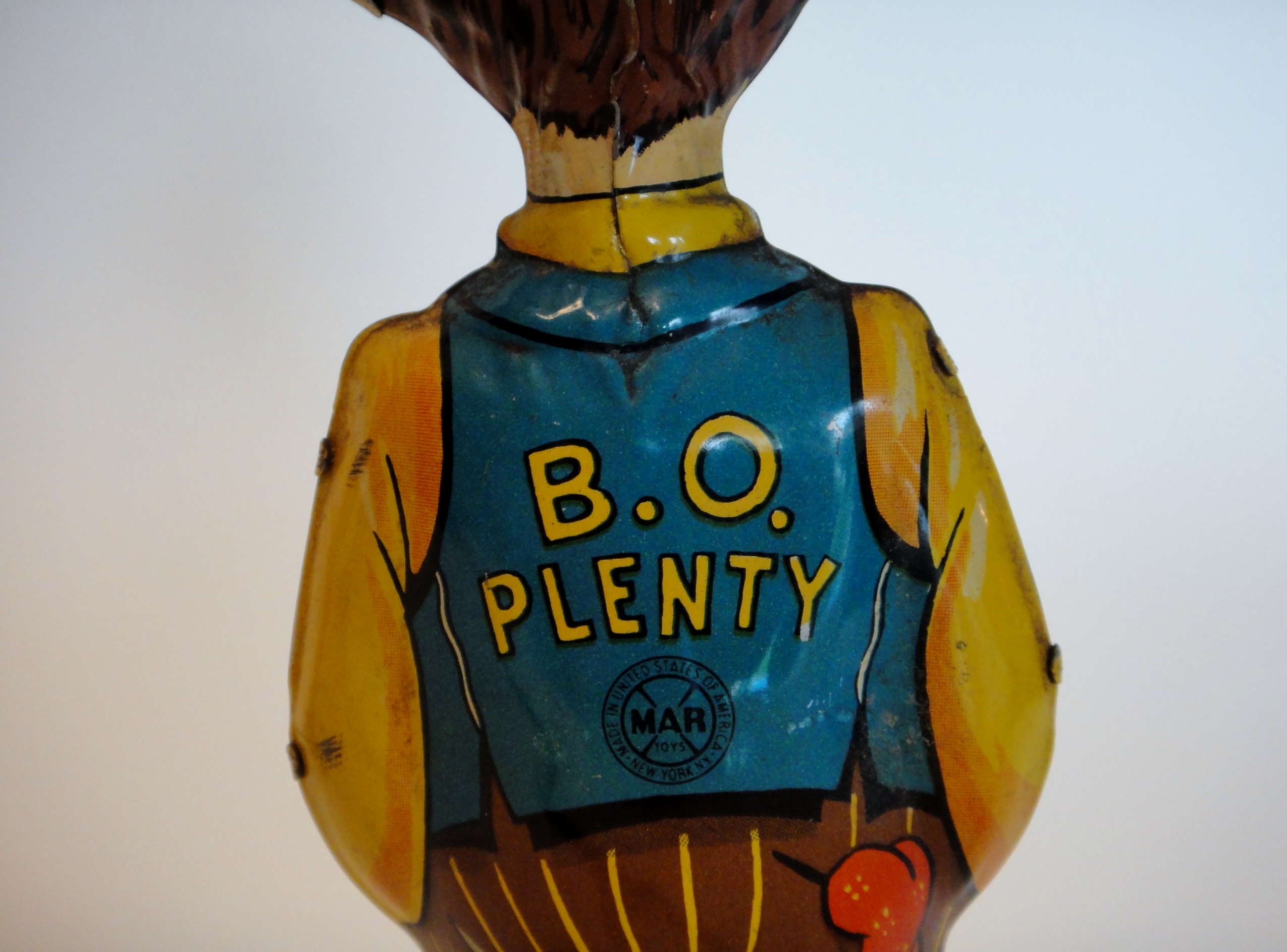 Vintage 1947's MARX Toys Mechanical "B O Plenty" Tin Toy