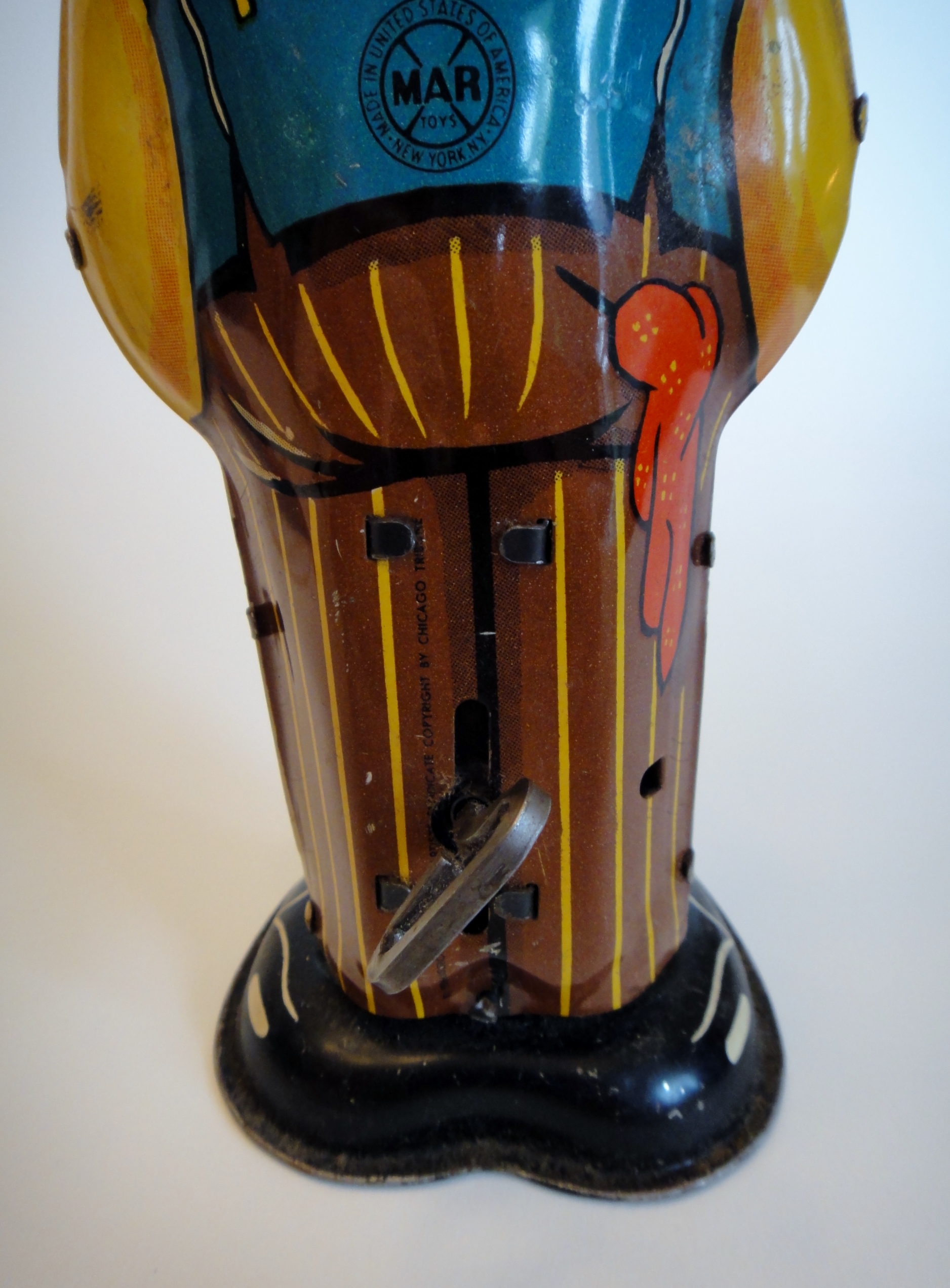 Vintage 1947's MARX Toys Mechanical "B O Plenty" Tin Toy