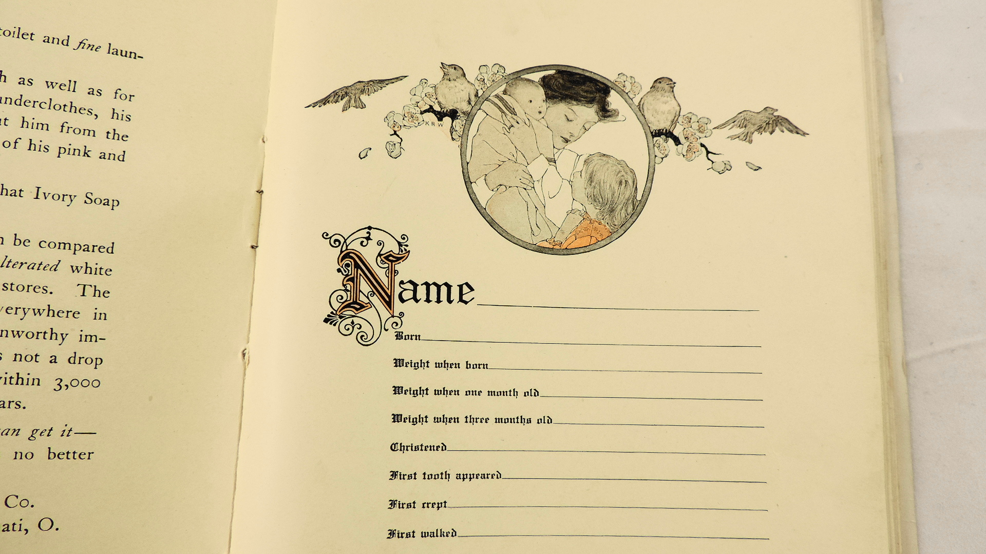 Vintage Procter & Gamble Baby Book