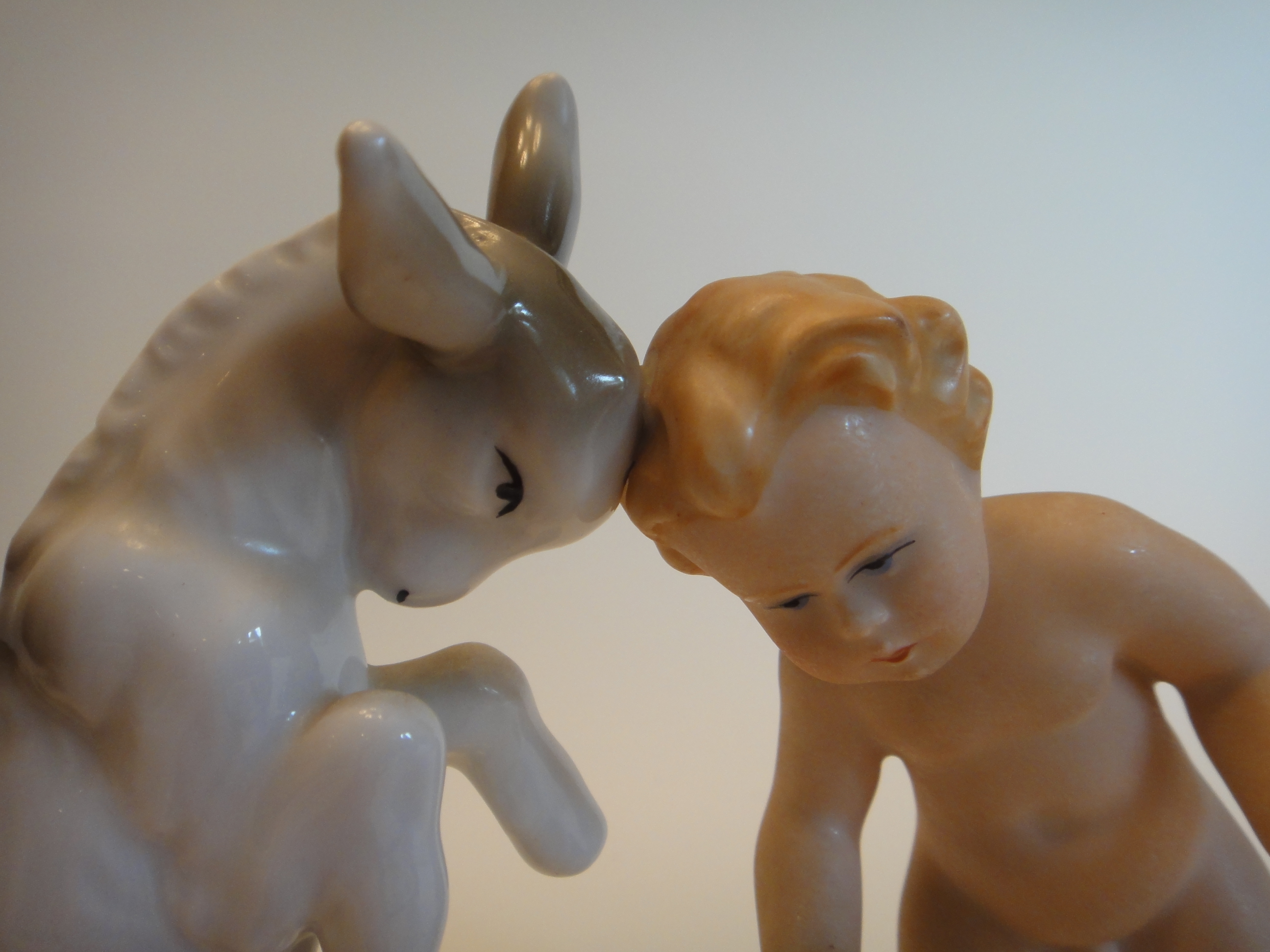 Vintage Gerold & Co. Tettau Bavaria "Butting Heads" Figurine 