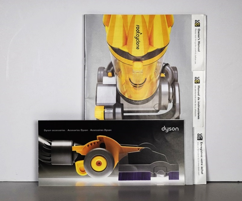 A Newer Dyson DC07 Root Cyclone Vacuum Cleaner with Attachments