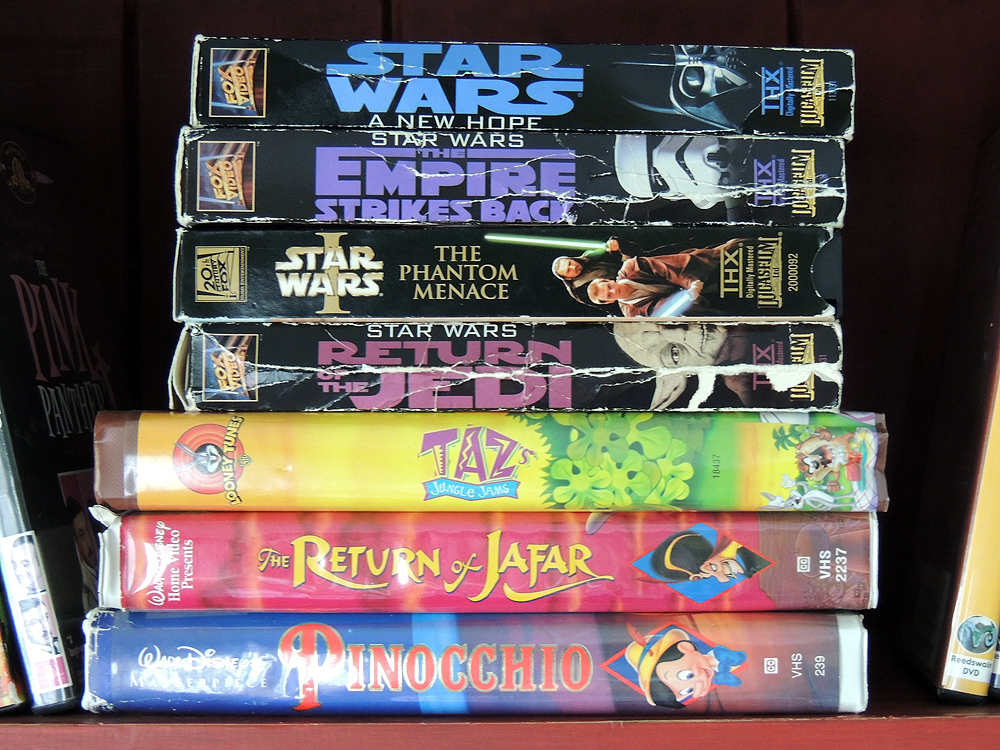 Family DVD and VHS Movie Collection