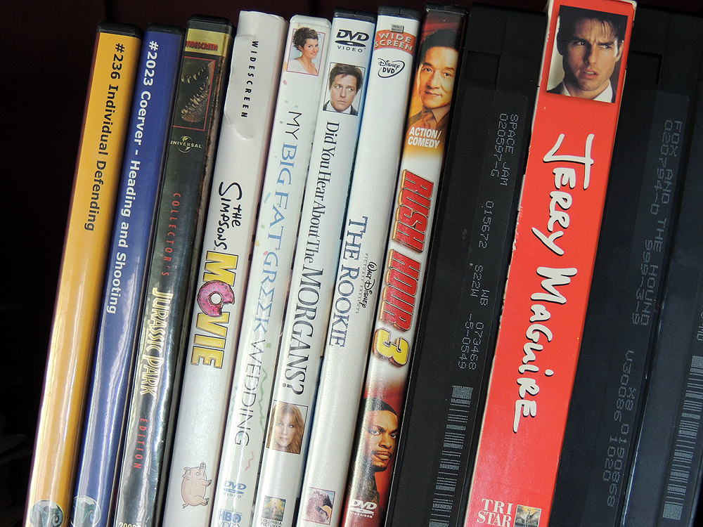 Family DVD and VHS Movie Collection