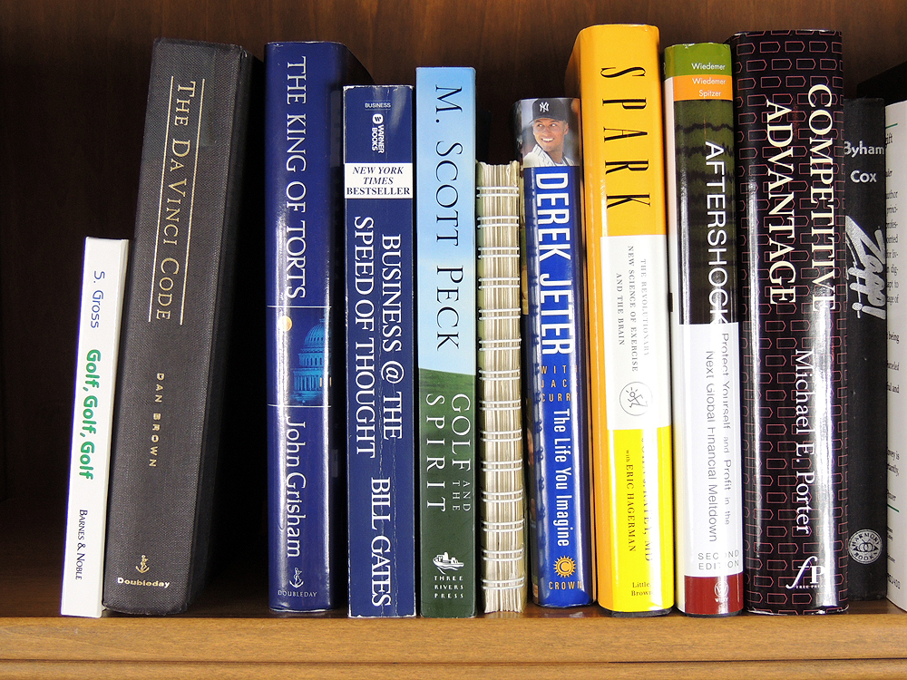 Shelf Lot Adult Drama, Audio, Golf and Business Self Help Books