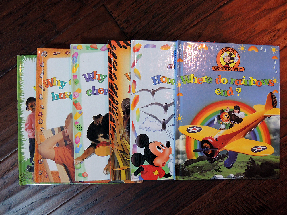 Shelf Lot Comic Strip, Raising Children and Mickey Books