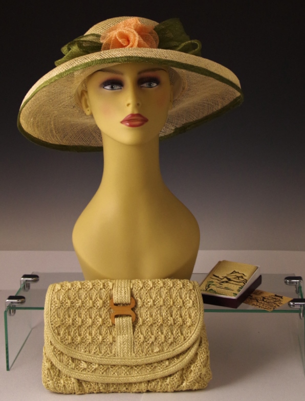 April Cornell Hat with Coordinating Clutch Purse and Wallet