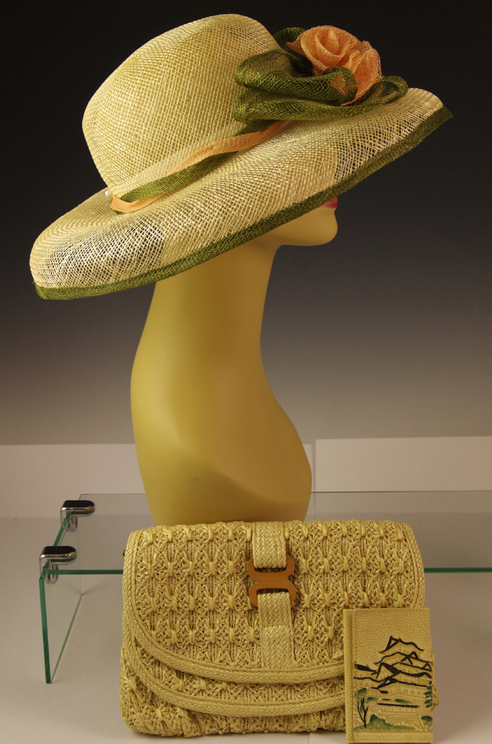 April Cornell Hat with Coordinating Clutch Purse and Wallet
