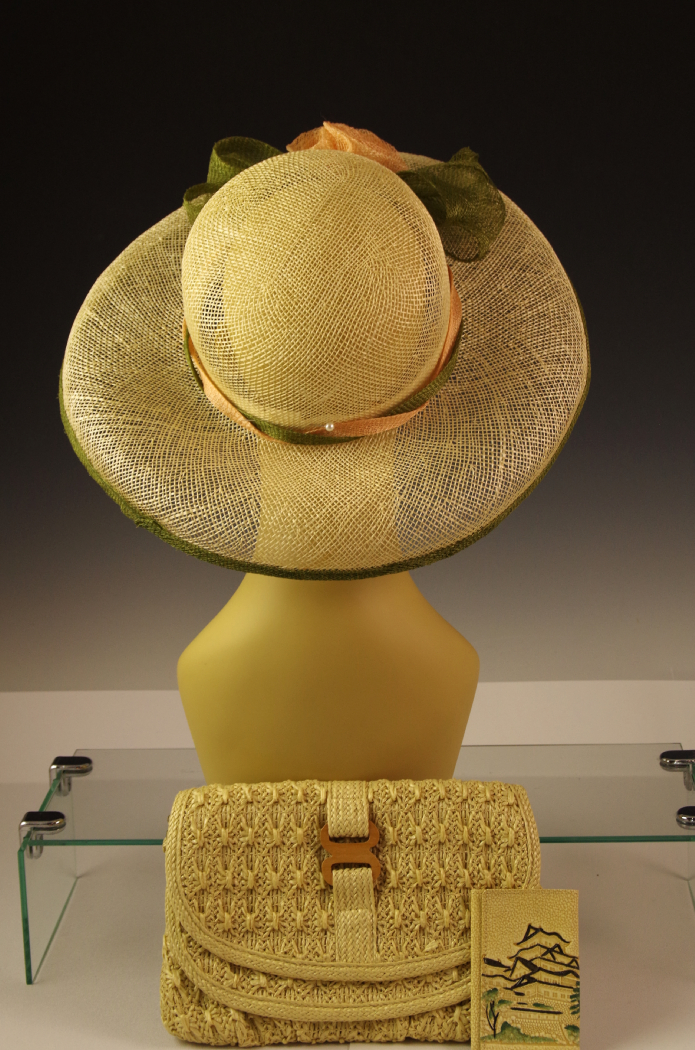 April Cornell Hat with Coordinating Clutch Purse and Wallet