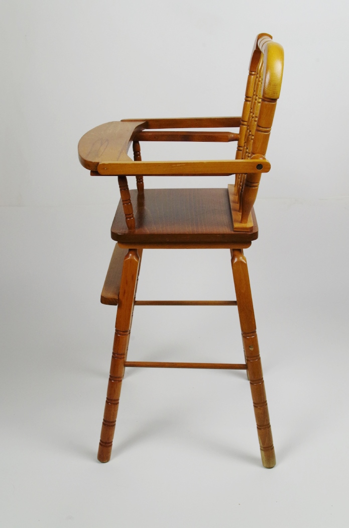 Vintage Maple Doll High Chair