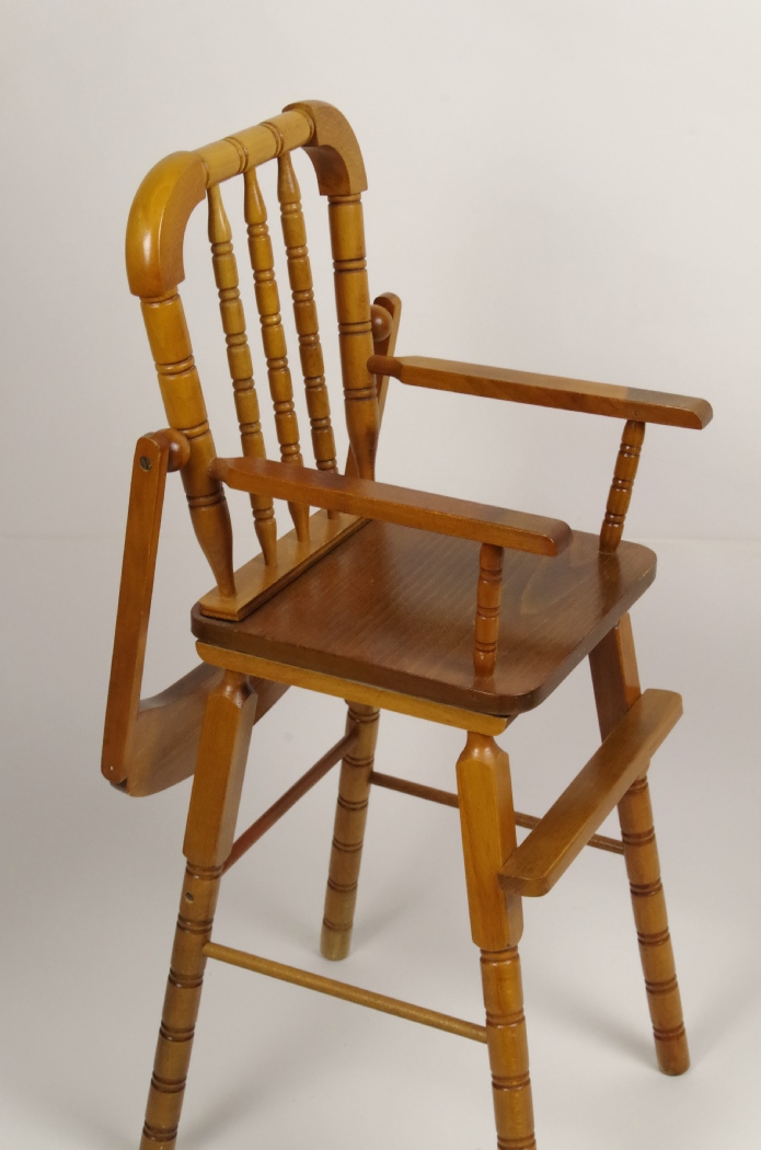 Vintage Maple Doll High Chair