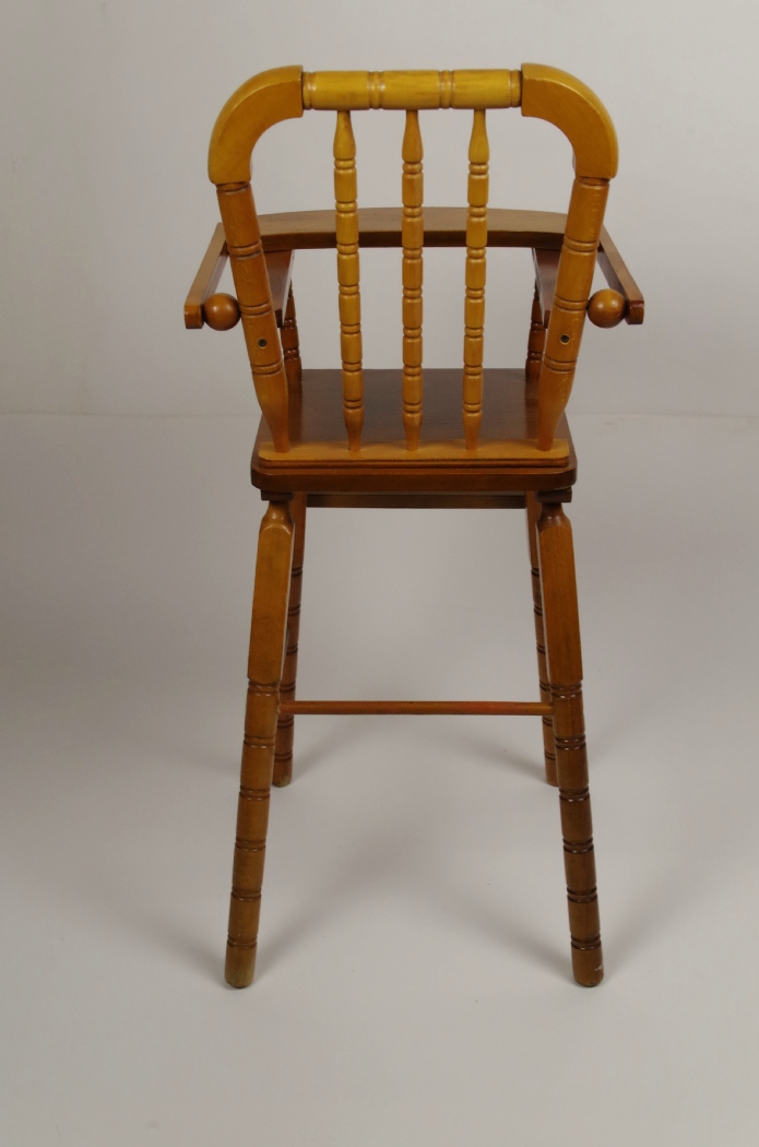 Vintage Maple Doll High Chair