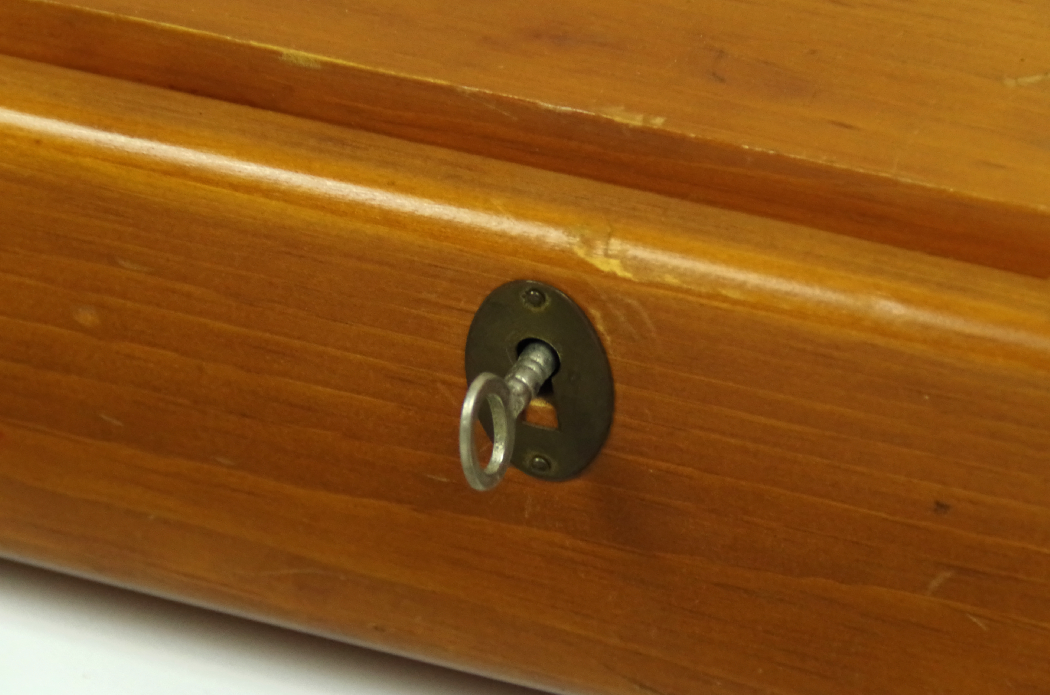 Vintage Locking Gun Rack and Gun Cleaning Supplies