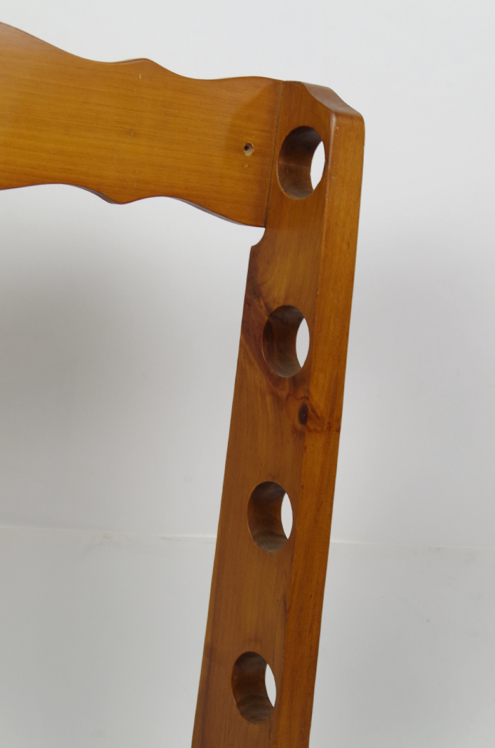 Vintage Locking Gun Rack and Gun Cleaning Supplies