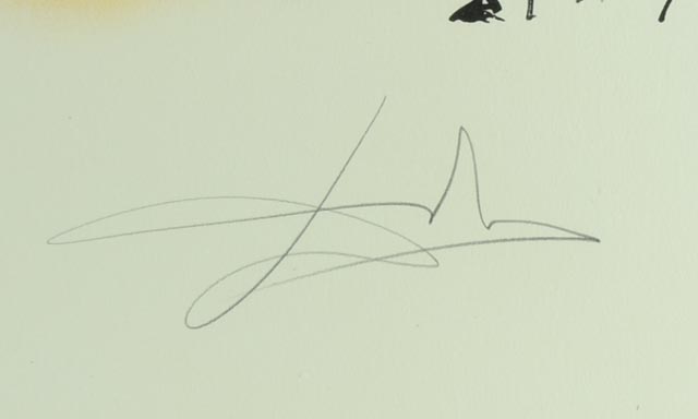 Original Salvador Dali Lithograph "Le Gran Pavon"