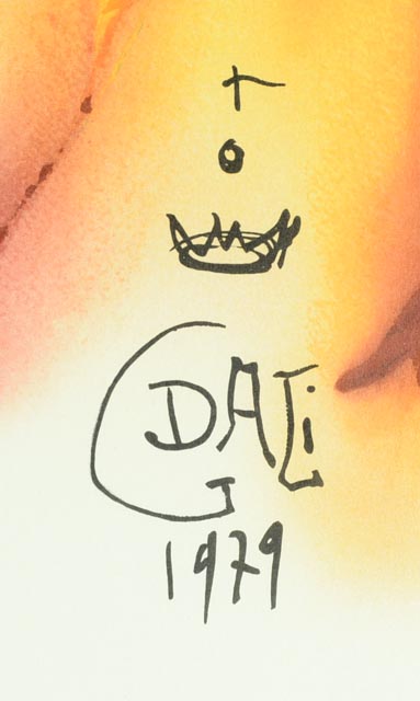 Original Salvador Dali Lithograph "Le Gran Pavon"