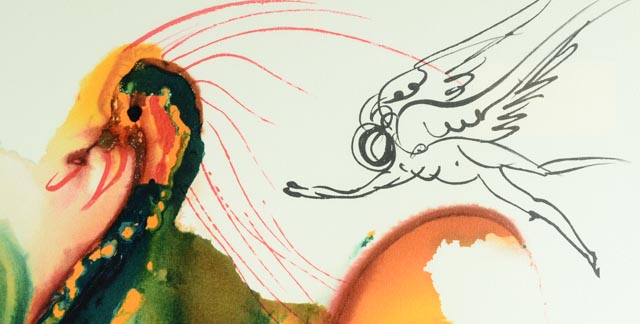 Original Salvador Dali Lithograph "Le Gran Pavon"