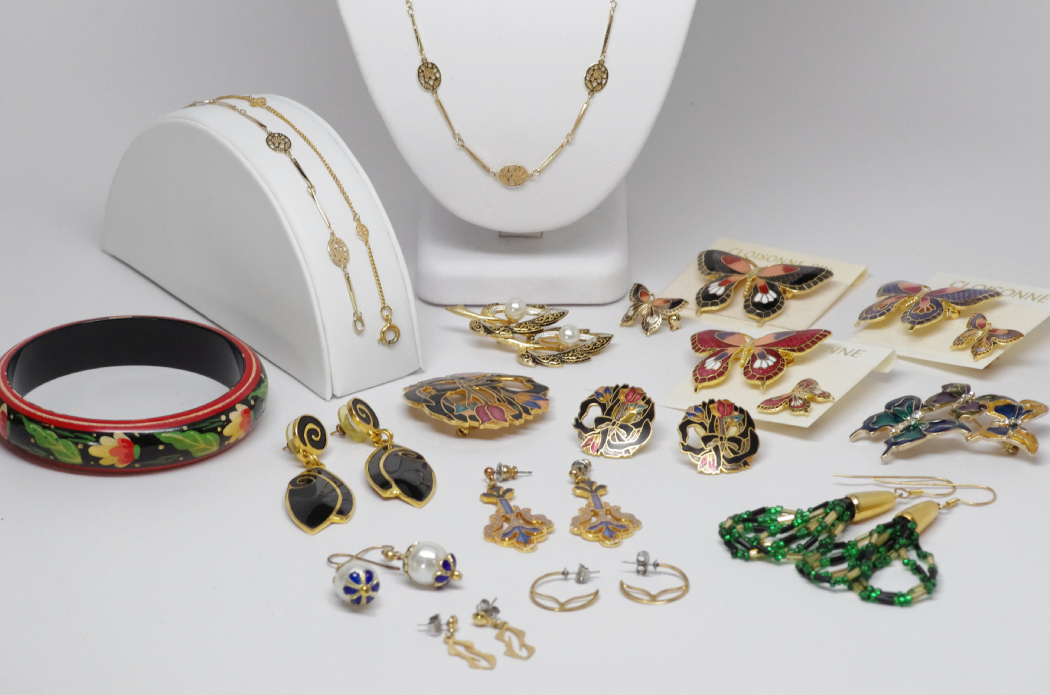 Collection of Cloisonne and Other Fine Costume Jewelry