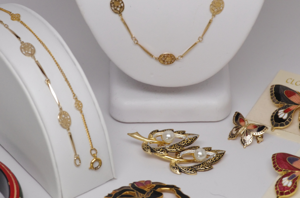 Collection of Cloisonne and Other Fine Costume Jewelry