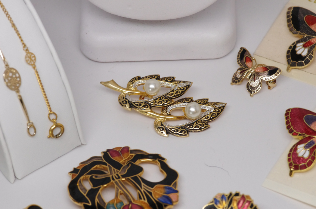Collection of Cloisonne and Other Fine Costume Jewelry