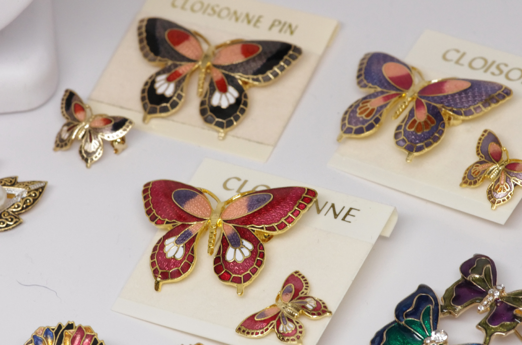 Collection of Cloisonne and Other Fine Costume Jewelry